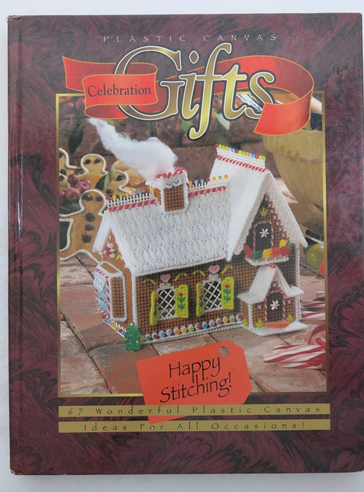 Hardcover “Plastic Canvas Celebration Gifts” Book, 160 pages for 67 DIY Gifts