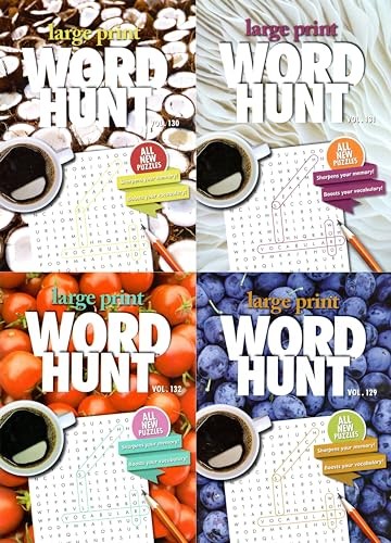 Large Print Word Hunt – All Ne – Paperback – VERY GOOD