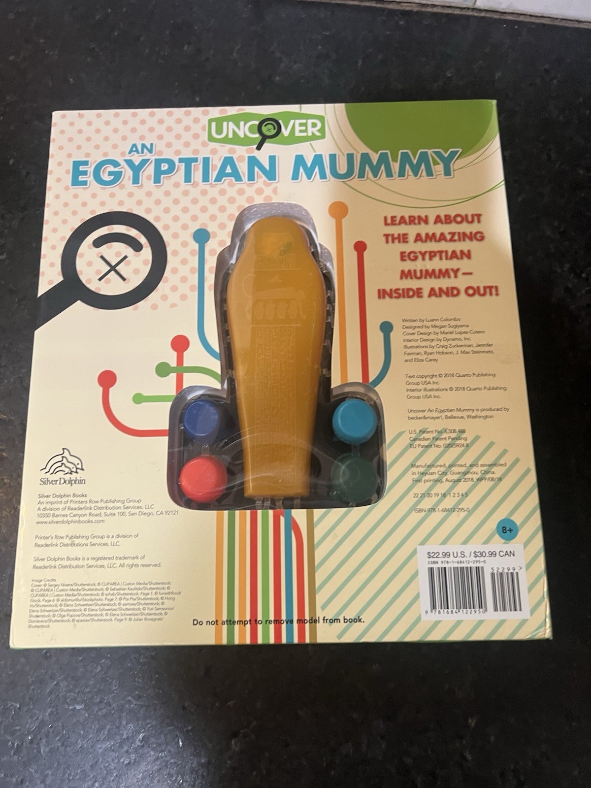 Uncover an Egyptian Mummy ,Large Book 12”