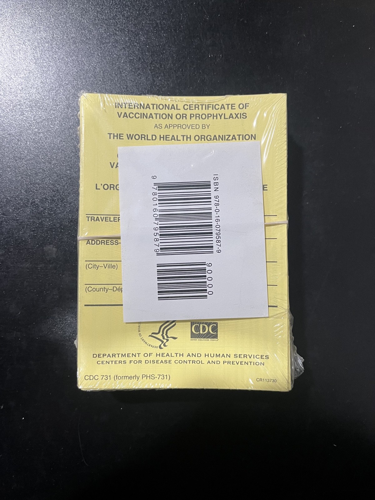 International Certificate of Vaccination Prophyaxis as Approved cards 2007 by C