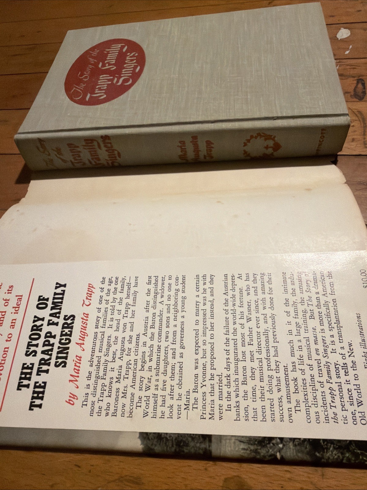 SIGNED Maria von Trapp THE STORY OF THE TRAPP FAMILY SINGERS HCDJ + Polaroid
