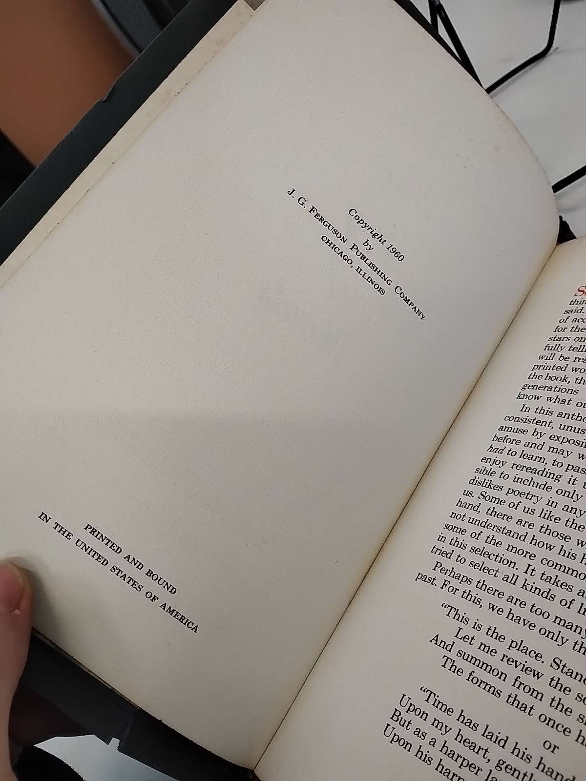 The Joy Of Words Selections of Literature, Leatherette 1960 Ferguson Publishing