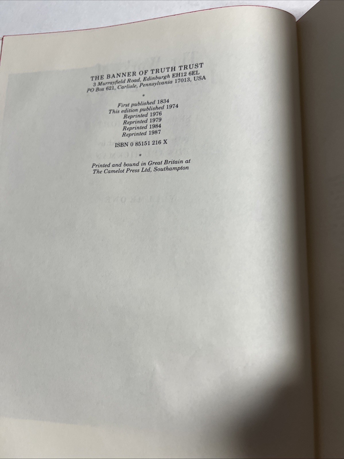 THE WORKS OF JONATHAN EDWARDS * Volume 1-2 *1990 Banner of Truth Trust -HC Good