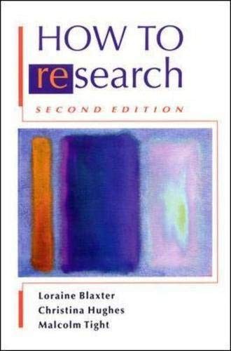 How to Research – Paperback By Blaxter,Lorraine – GOOD