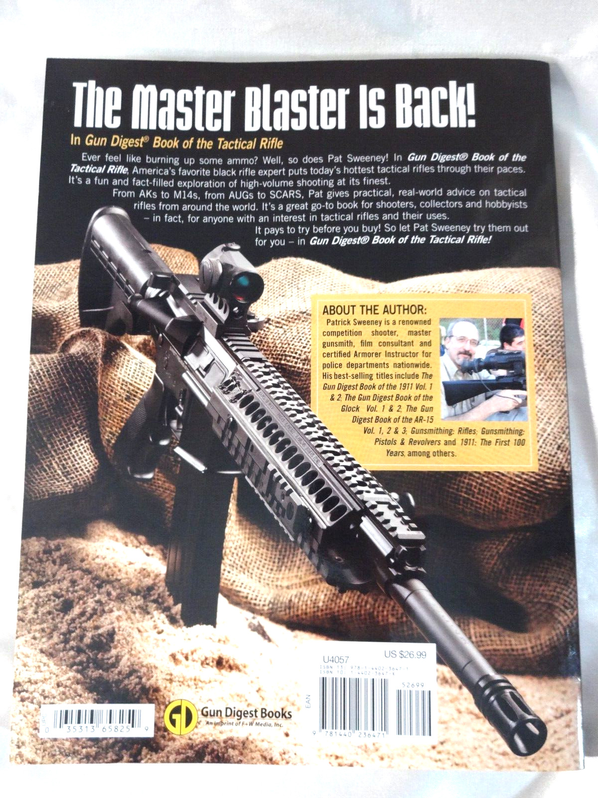 Tactical Rifle Gun Digest Users Guide By Patrick Sweeney 222 Pages Like New Cond