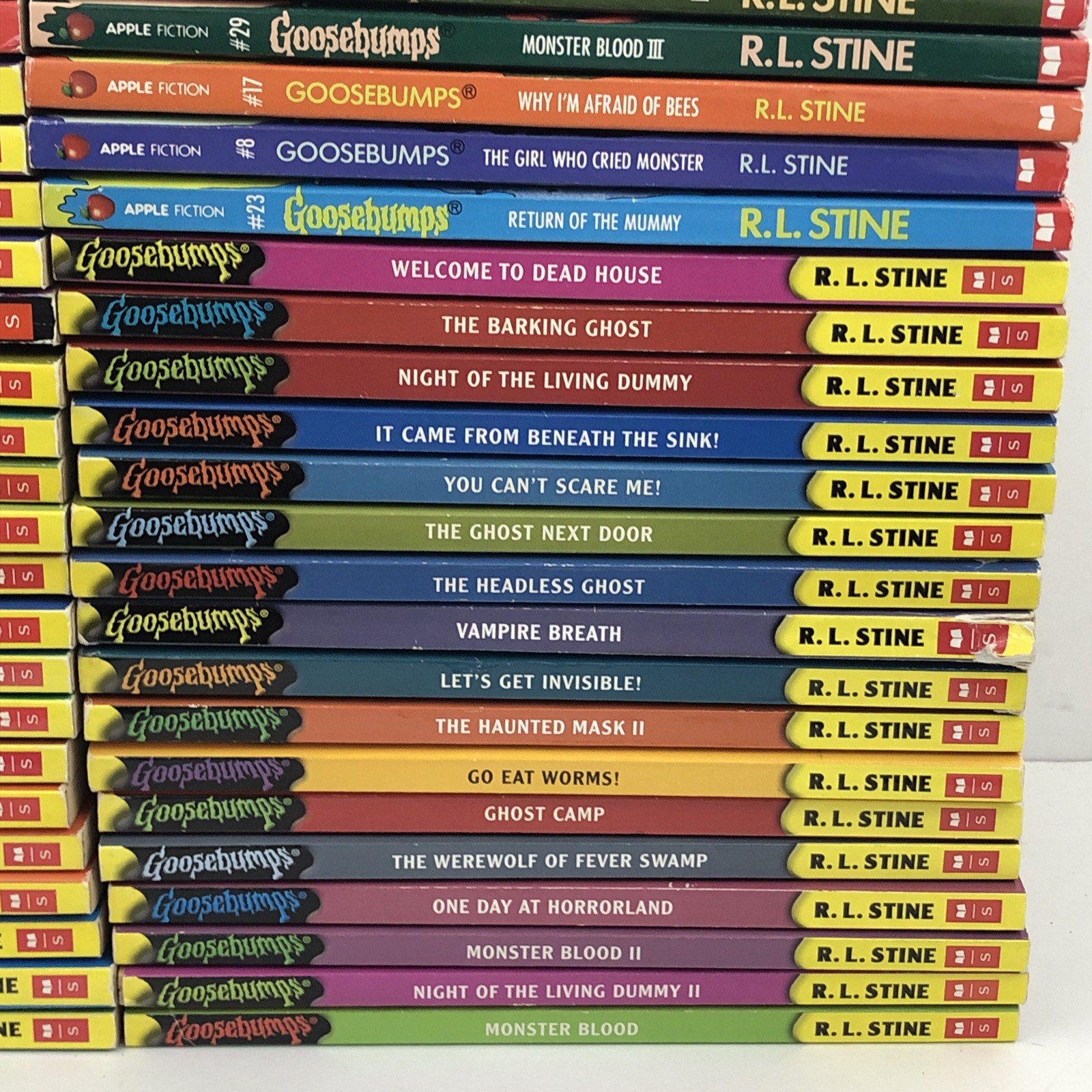 Vintage Goosebumps Books Lot Of 48 R.L. Stine Rare 90s