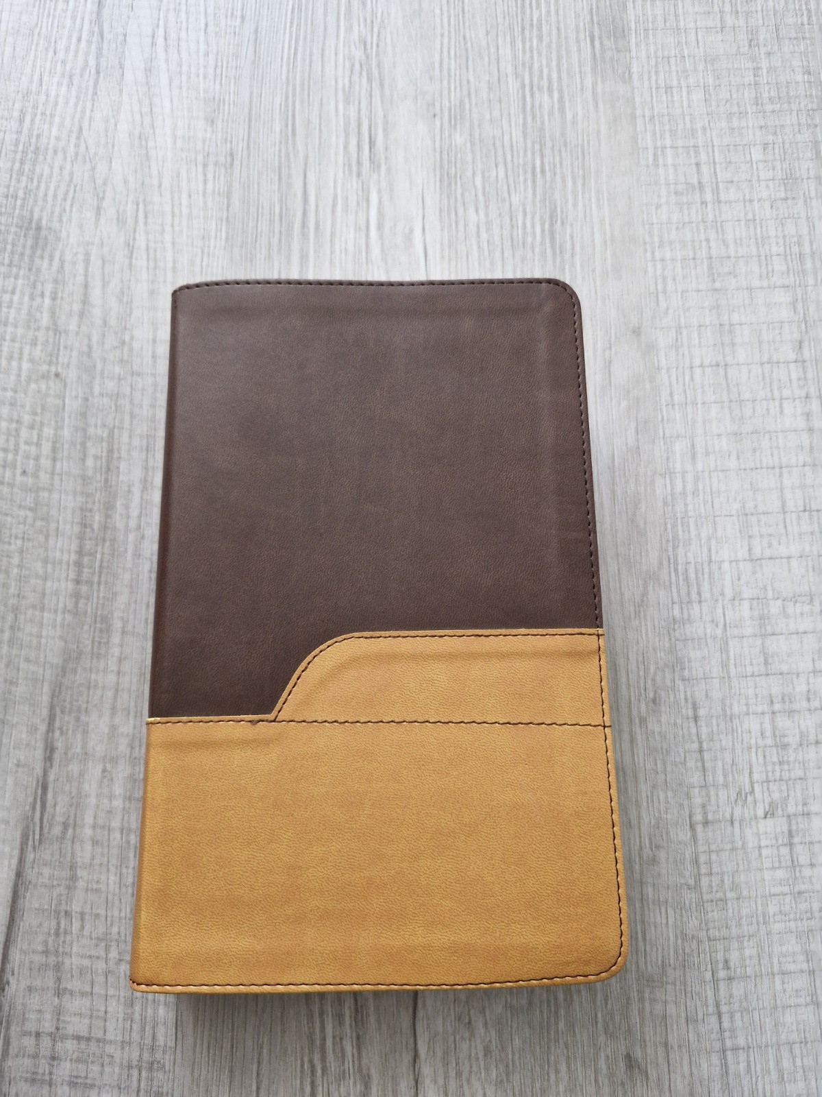 Zondervan NIV Personal Size Large Print Bible Chocolate Amber Leathersoft Cover