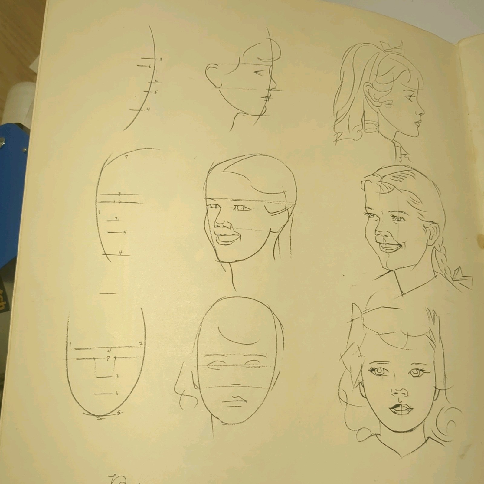 101 Heads Walter T Foster 1949 Illustrated Art Instruction Book