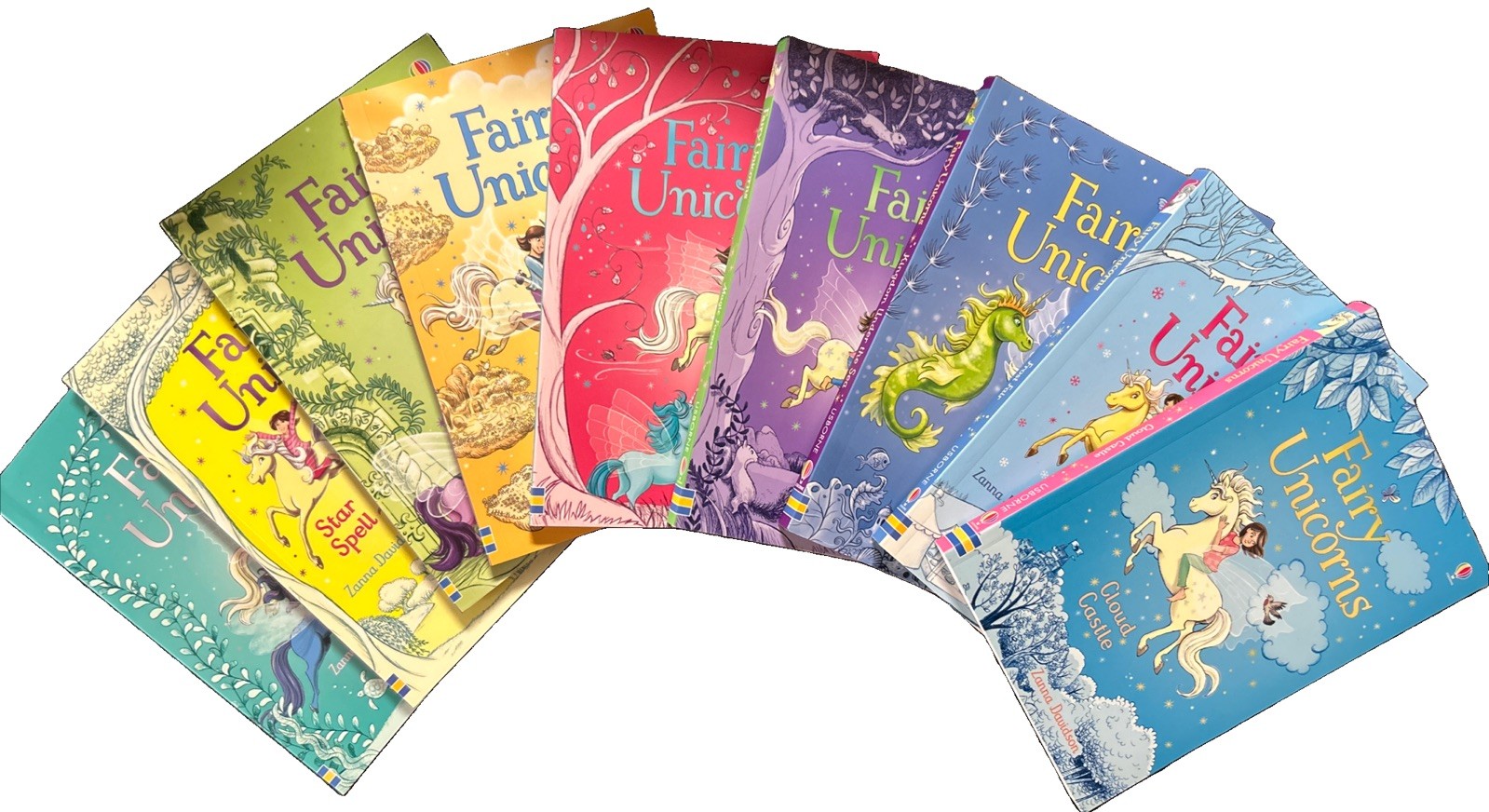 Fairy Unicorns Book Series Set of 9 Paperbacks by Zanna Davidson