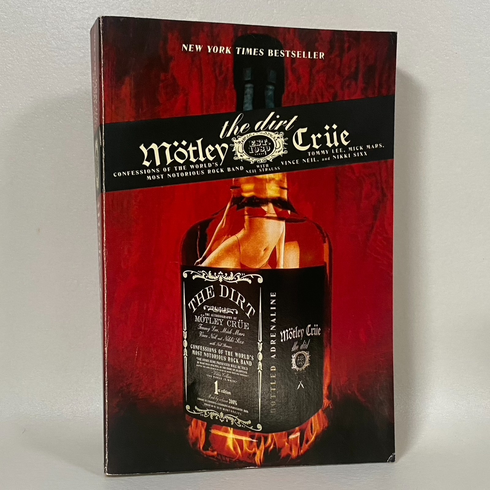 Motley Crue The Dirt Paperback 2002 1st Paperback Edition Neil Strauss Rock Bio
