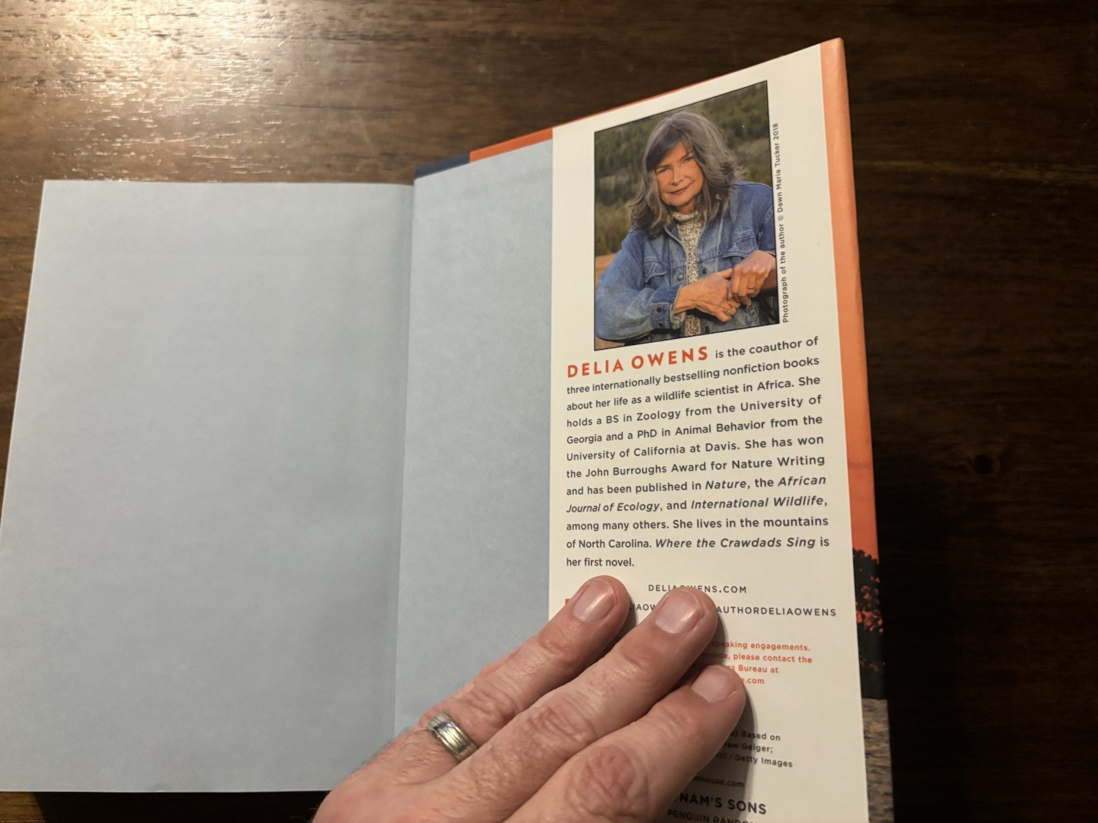SIGNED Where The Crawdads Sing Delia Owens 1st Edition Later Printing 2018 HCDJ