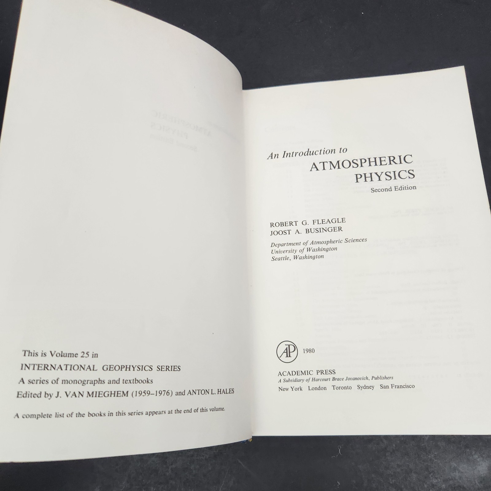 international geophysics volume 25 An Introduction to Atmospheric Physics 2nd ed