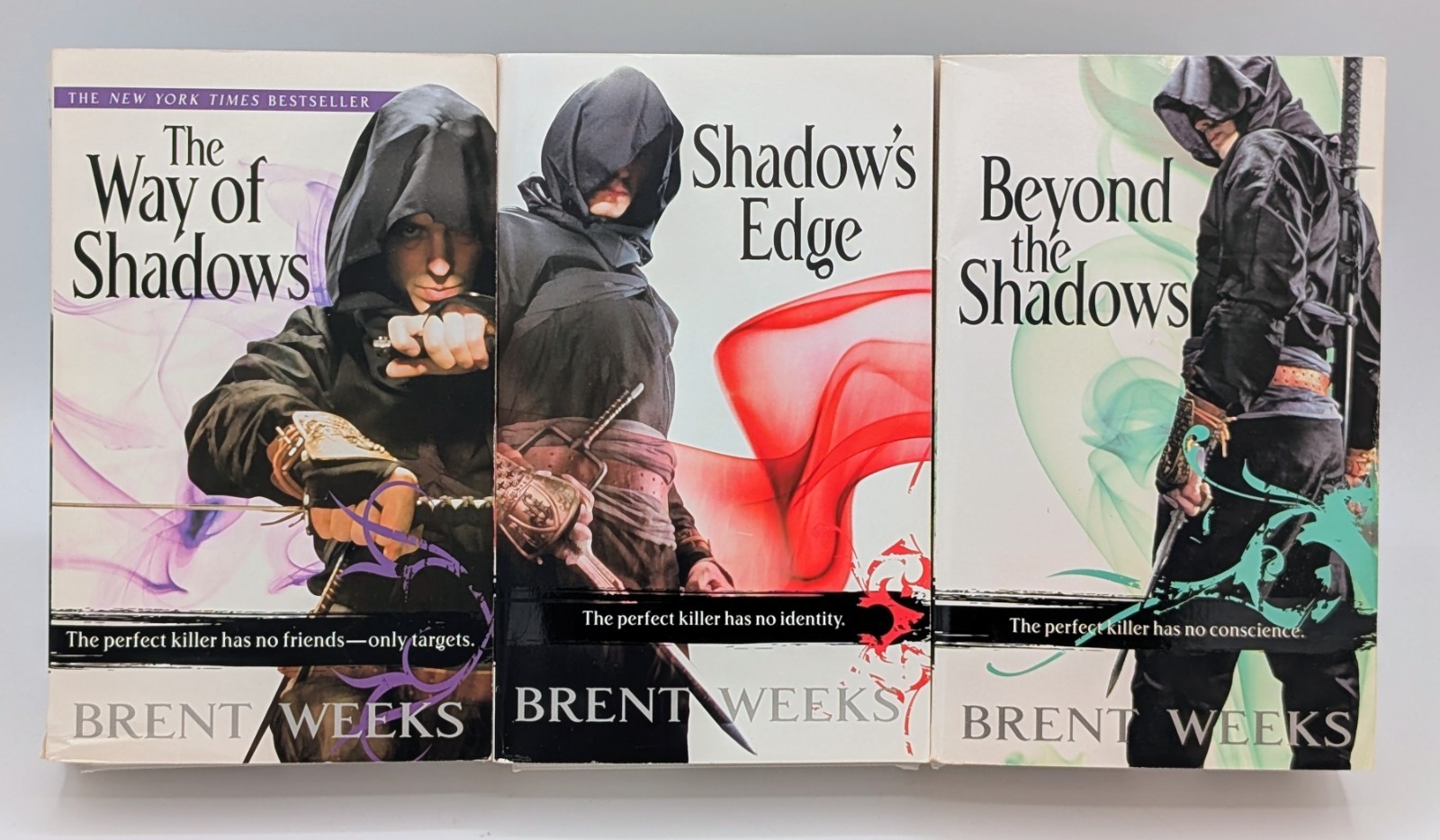 Night Angel Trilogy Brent Weeks Paperback Lot Books 1-3 Complete Fantasy Set