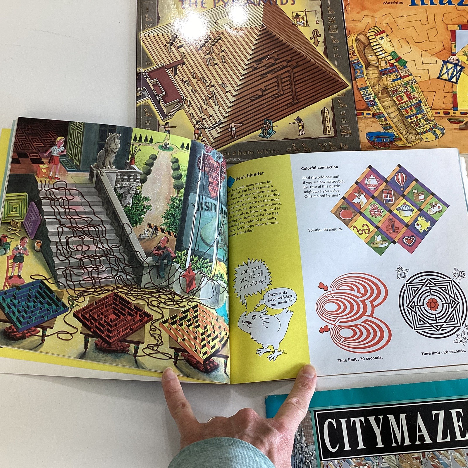 Amazing Mazes Rolf Heimann Puzzle Kindergarten 1st 2nd 3rd 4th Grade 7 Book Lot