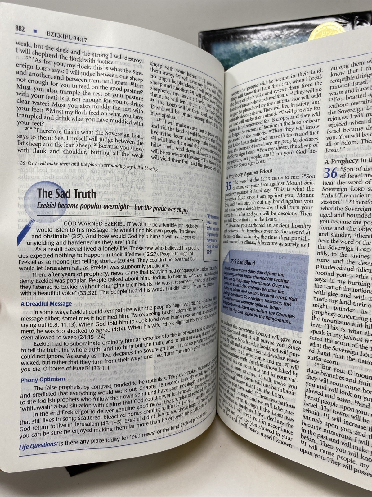 Student Bible NIV 1984 Burgundy Bonded Leather 2006 Print Clean Pages Box