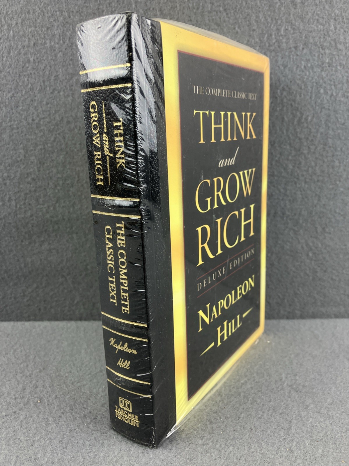 THINK AND GROW RICH by Napoleon Hill Vegan Leather Bound Deluxe Edition *Sealed*