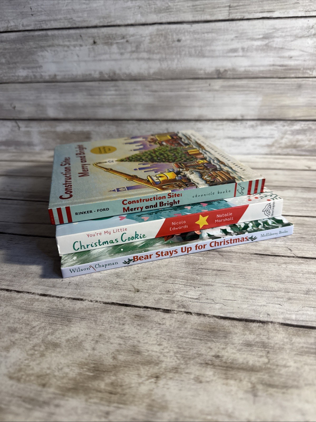 NEW! Lot Of 3 Christmas Touch Feel Experience Books Christmas Cookie + 2 More