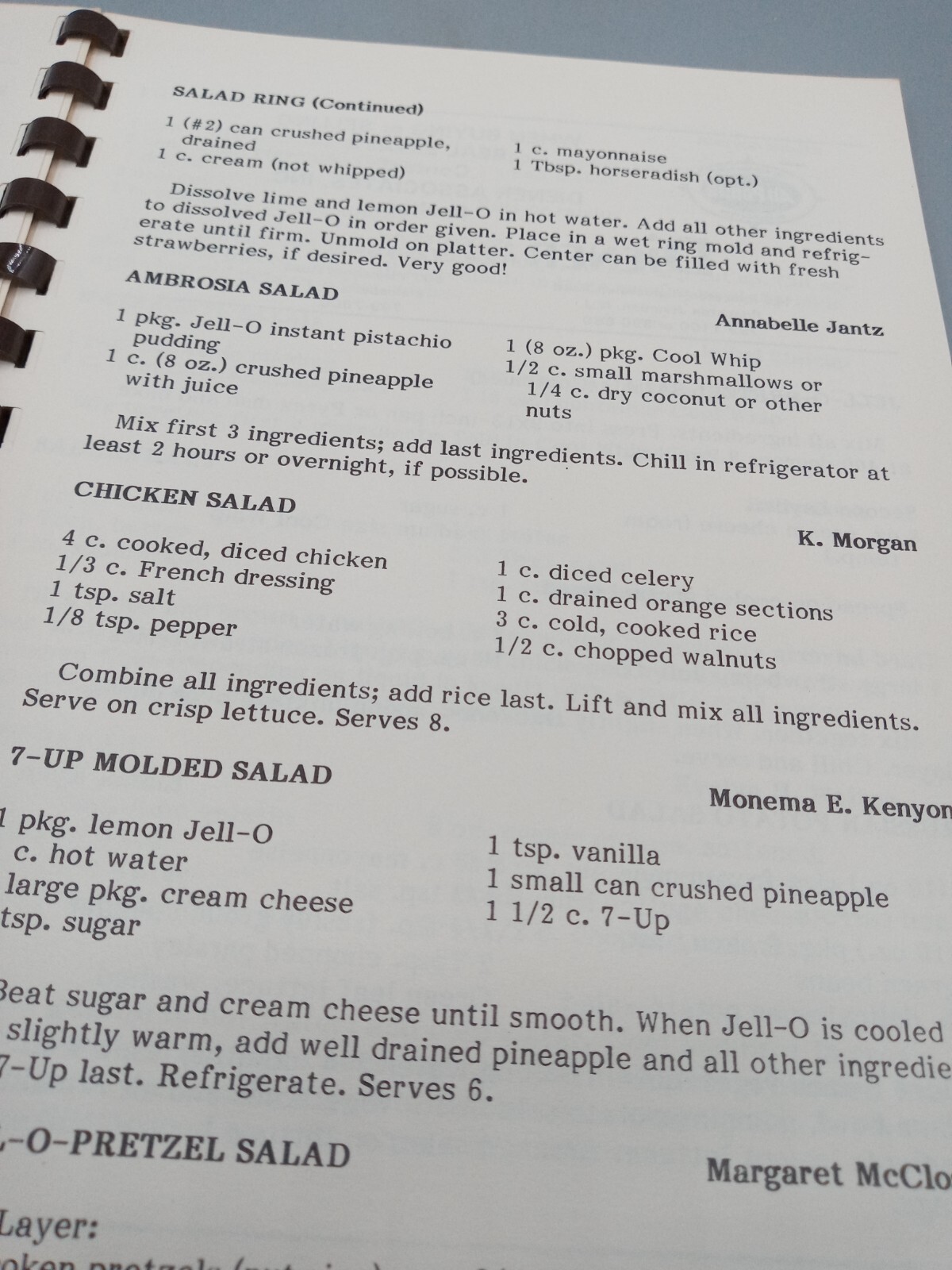 Plainsboro Senior Citizens ~ Cherished Recipes ~ Plainsboro, New Jersey