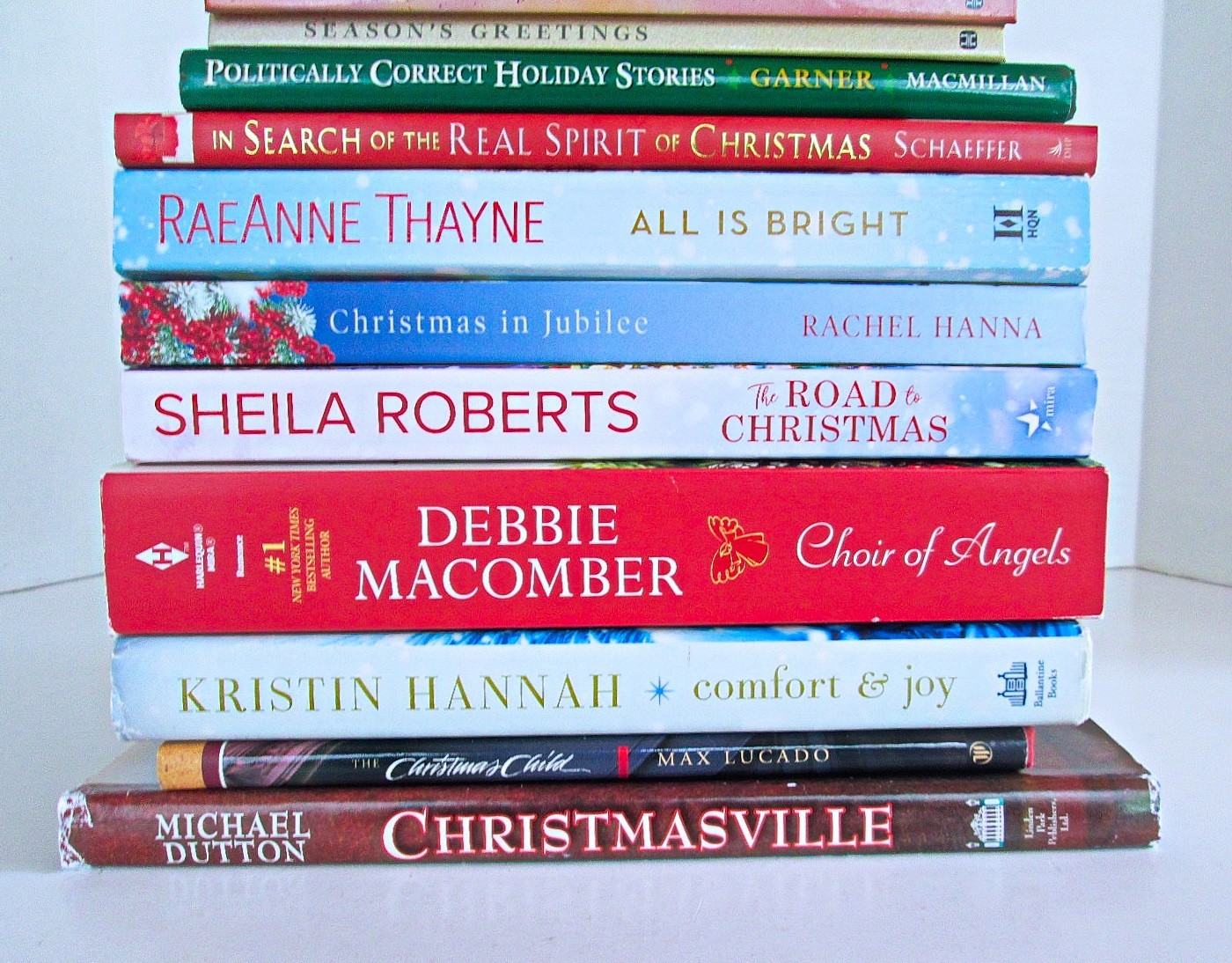 Christmas Holiday Theme Books, Lot of 16, Mixed Genres Fiction Inspiration Plus