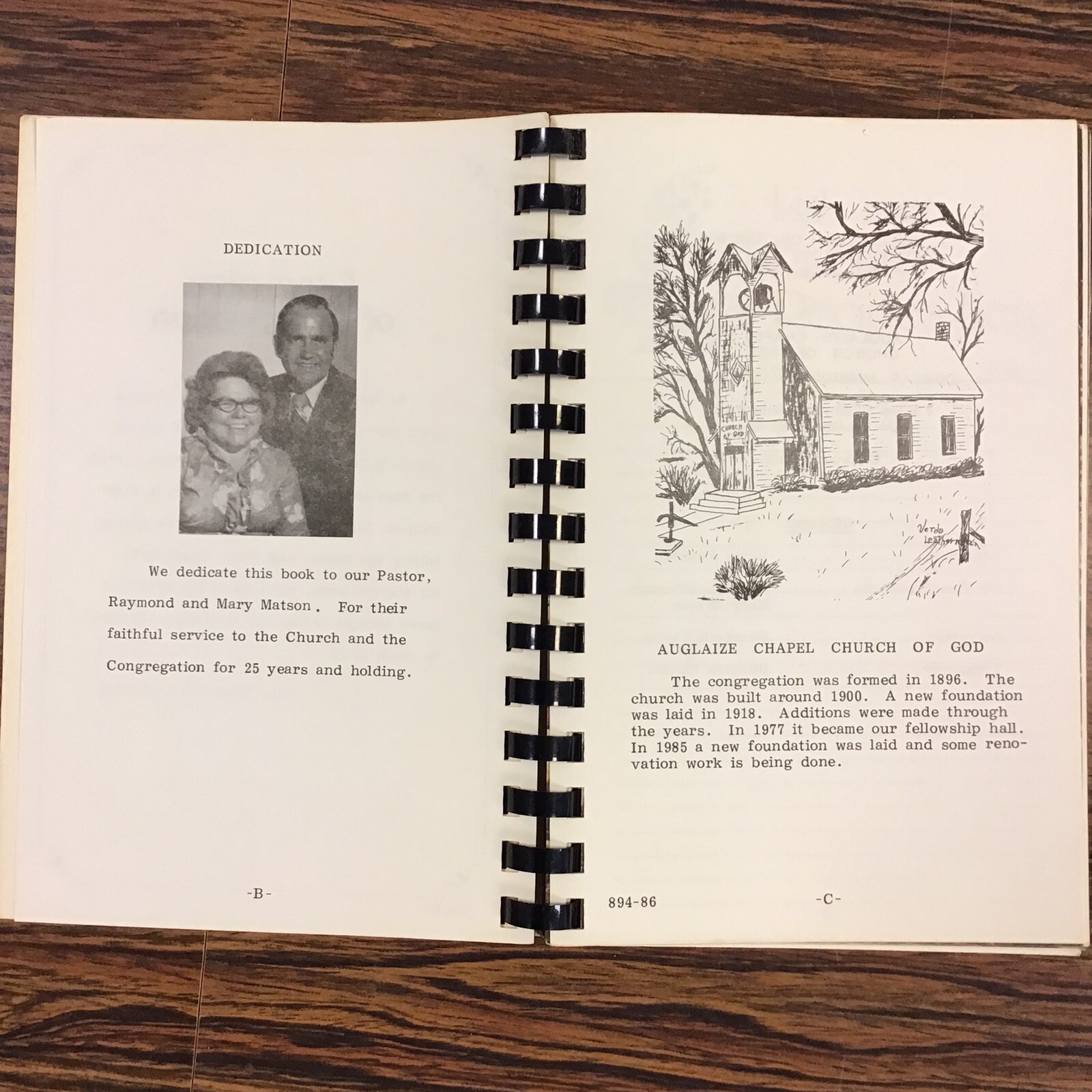 Oakwood Ohio Auglaize Chapel Church of God Vtg 1986 Cookbook SEE INDEX PHOTOS