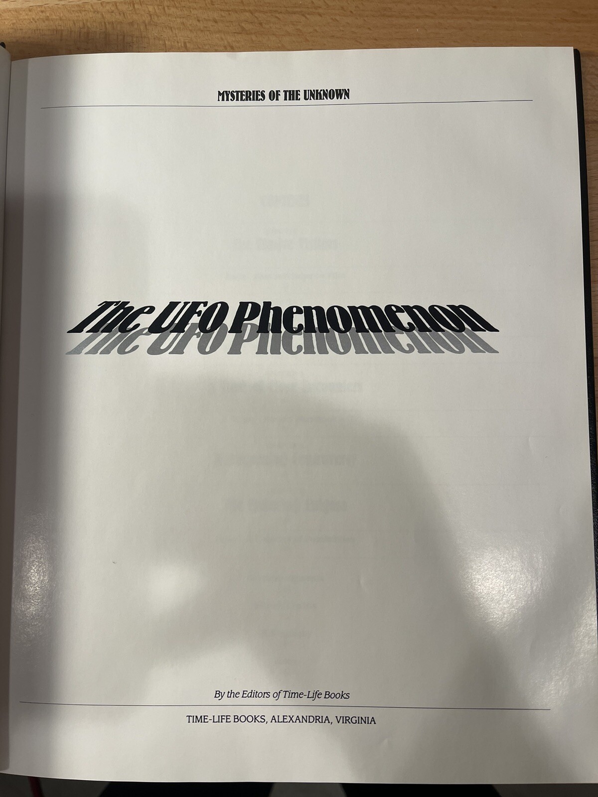 Time Life Books The UFO Phenomenon Pre Owned Hardcover
