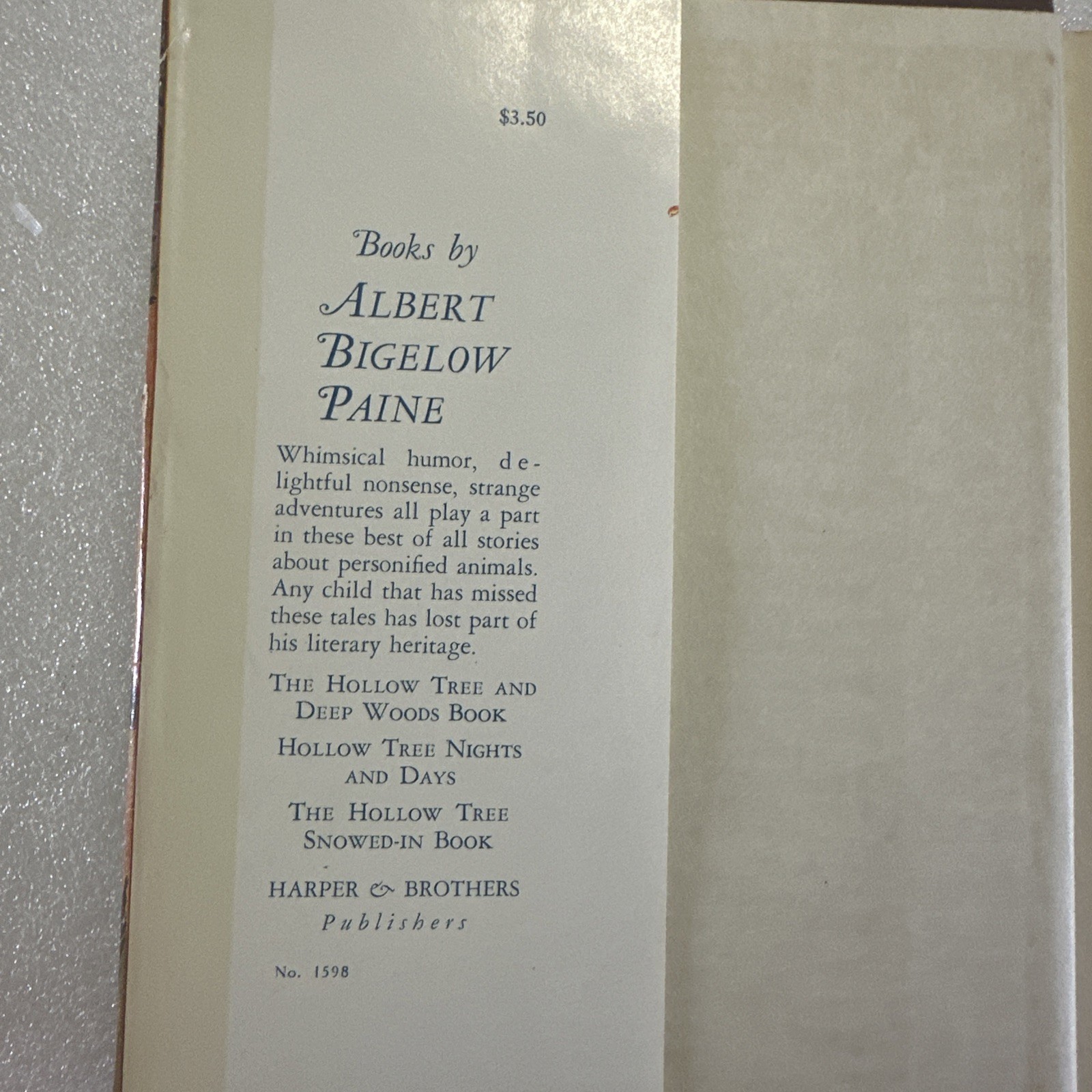 The Hollow Tree and Deep Woods Book, 1938, Illustrated, HC/dj