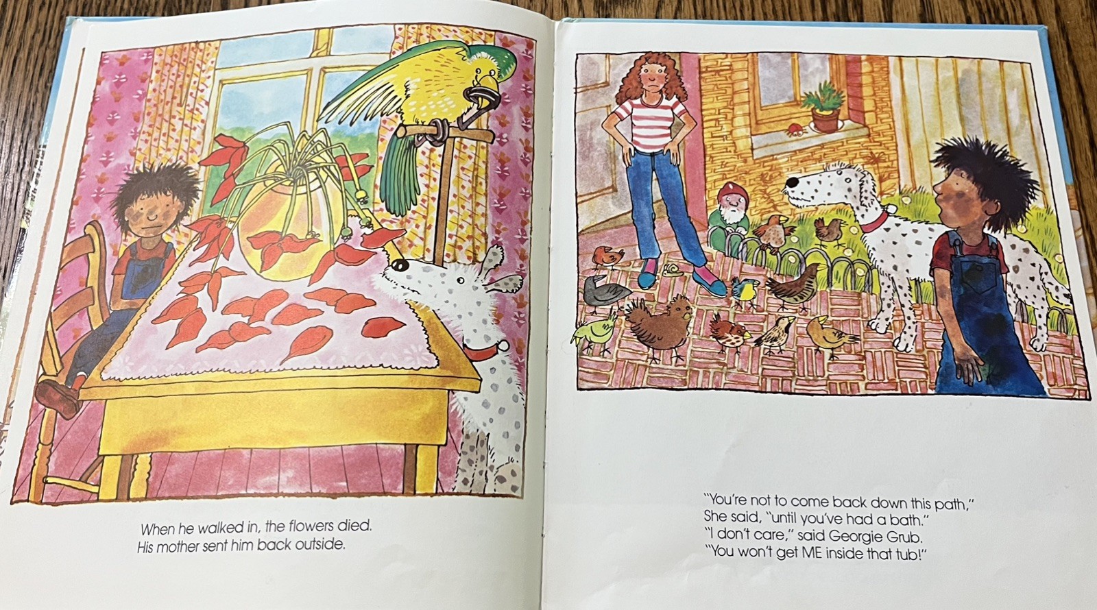 THE TALE OF GEORGIE GRUB : by Jeanne Willis : Margaret Chamberlain : vintage