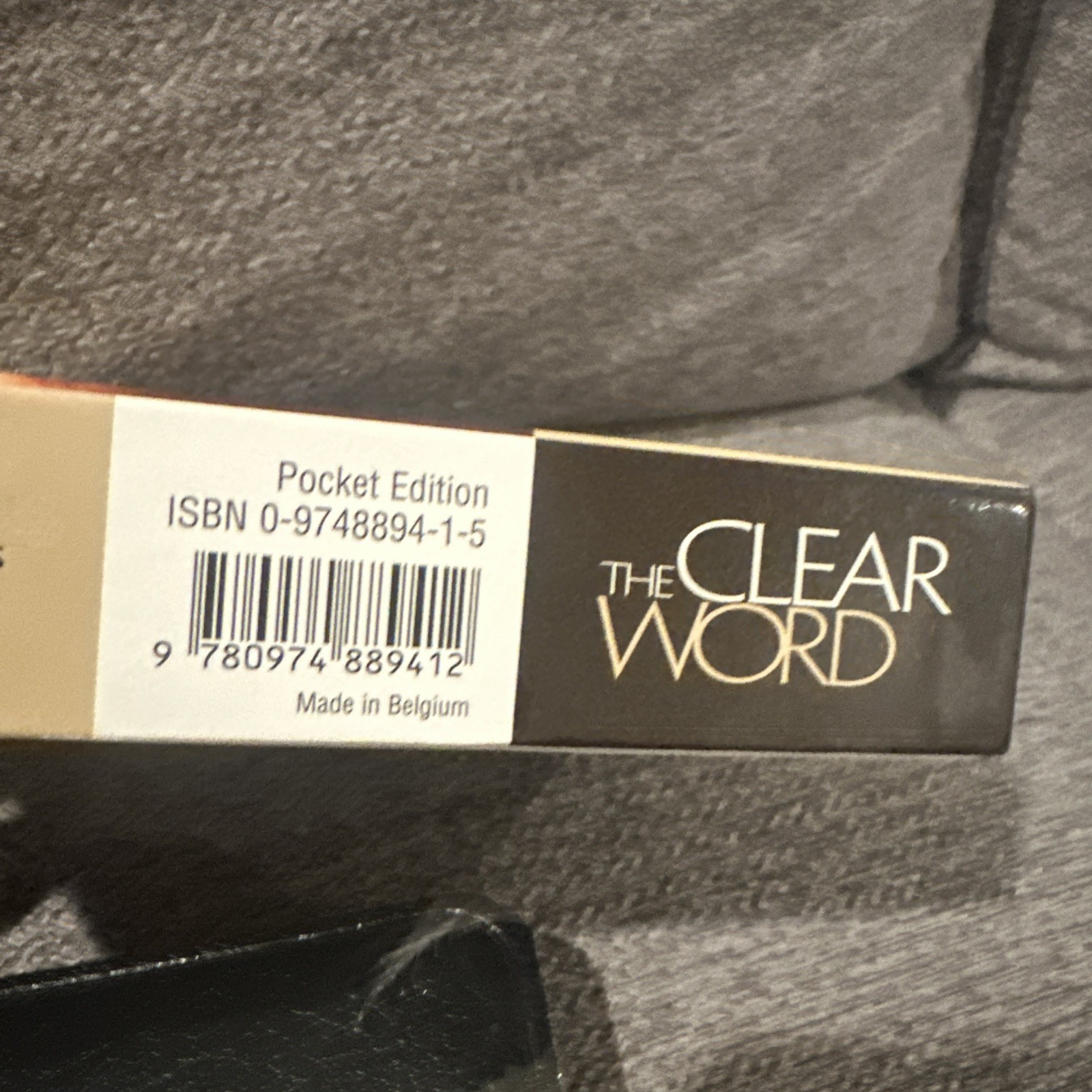 The Clear Word Pocket Edition Black Bonded Leather By Jack Blanco