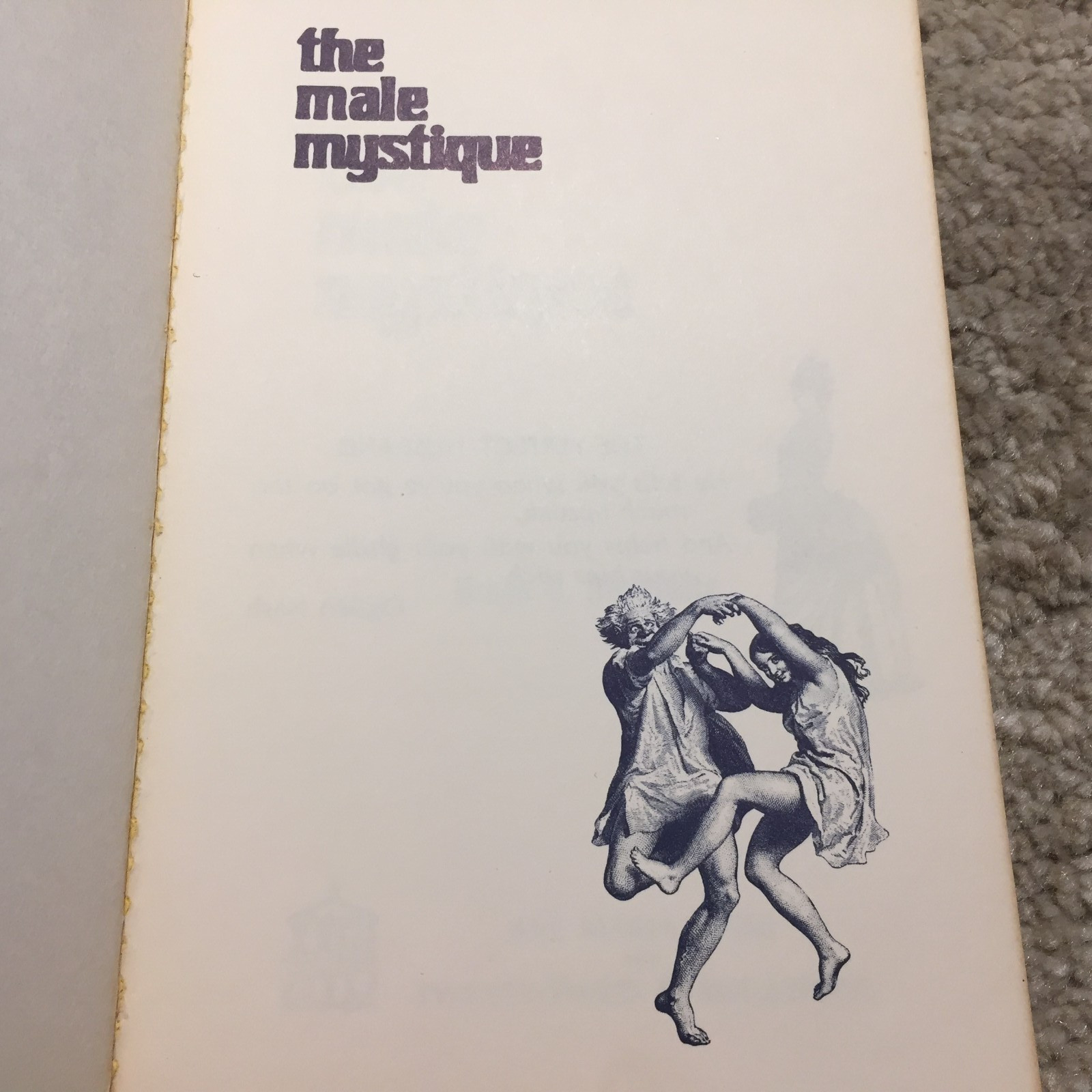 The Male Mystique Urban G Steinmetz 1970 Ave Maria Press Marriage Expectations