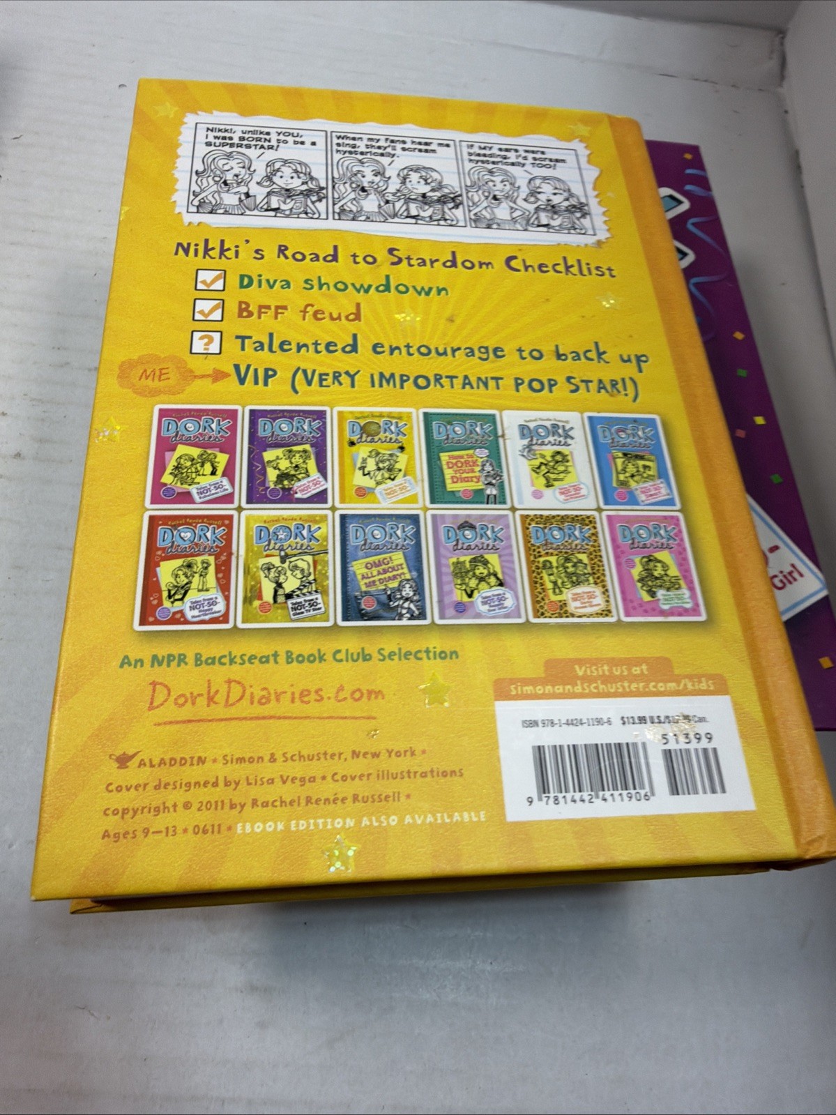 Dork Diaries by Rachel Renée Russell Lot Of 6 Books – 1, 2, 3, 8, 9, 11