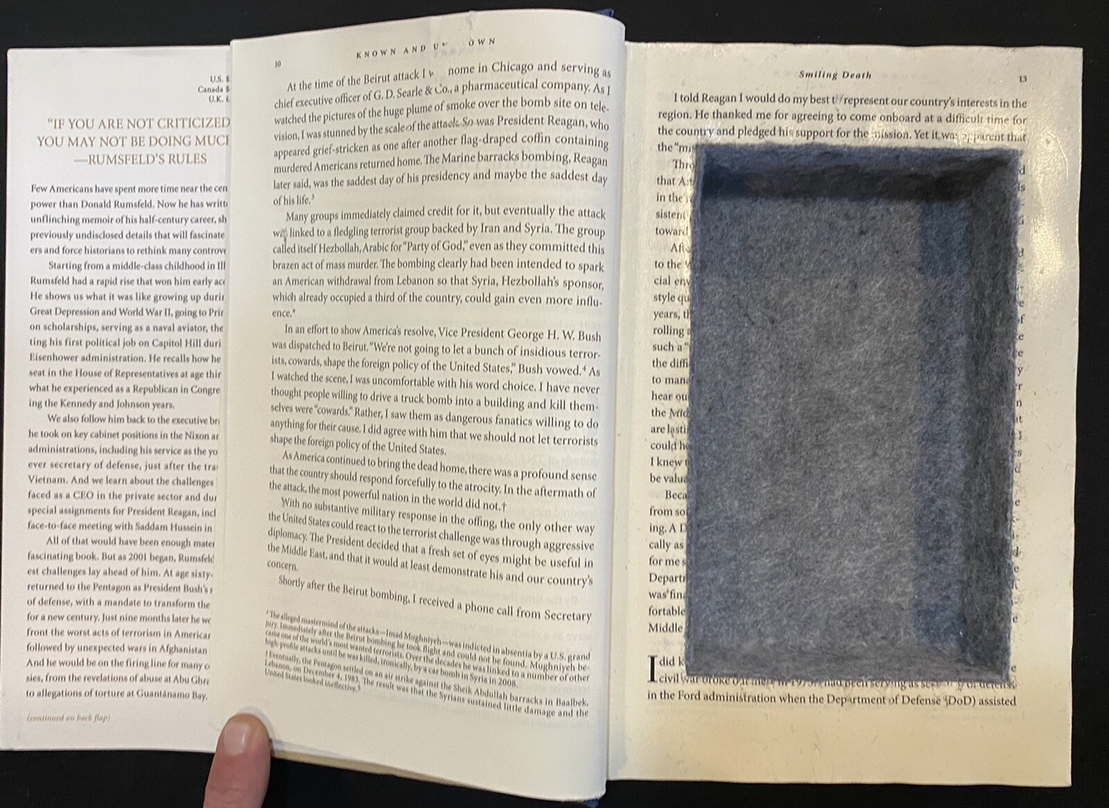 SIGNED “Known And Unknown” by Donald Rumsfeld – 1st/1st – Stash Book!