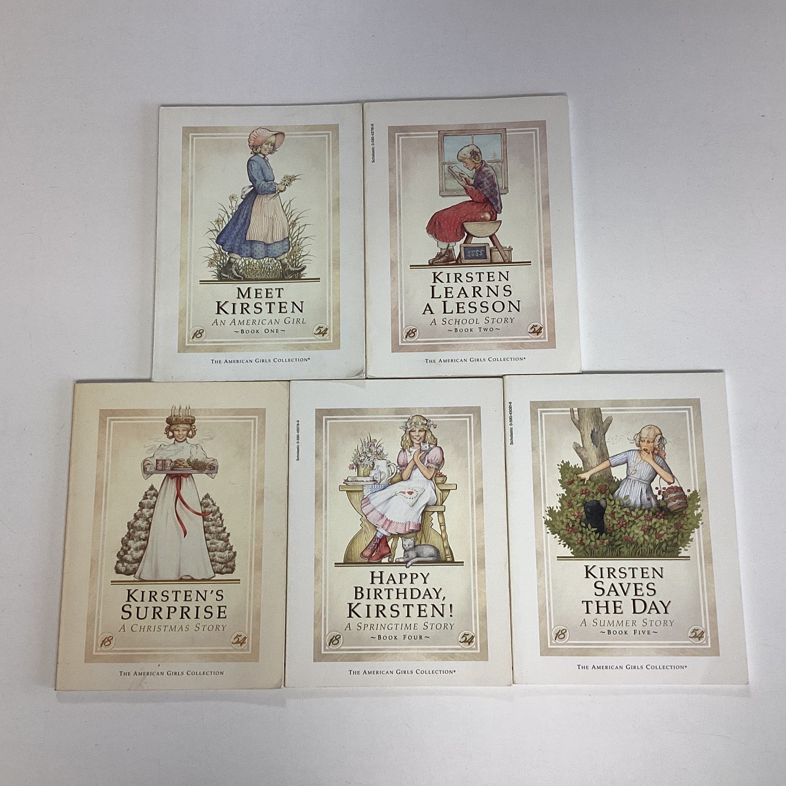 American Girl Kirsten 5 Book Lot Pleasant Co. Scholastic