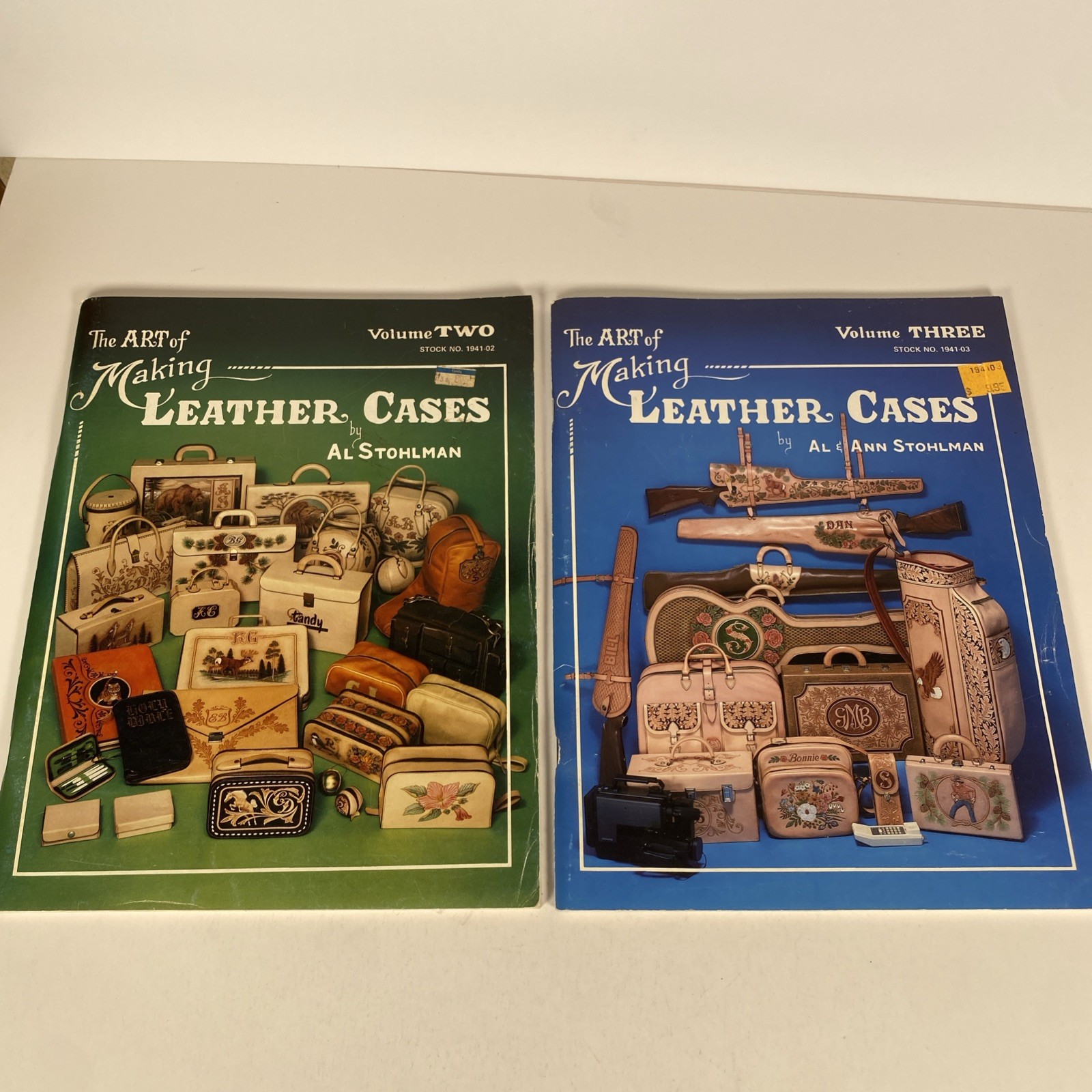 Al Stohlman LEATHERCRAFT Lot of 6 – The Art Of Leather Cases, Hand Sewing, Buck