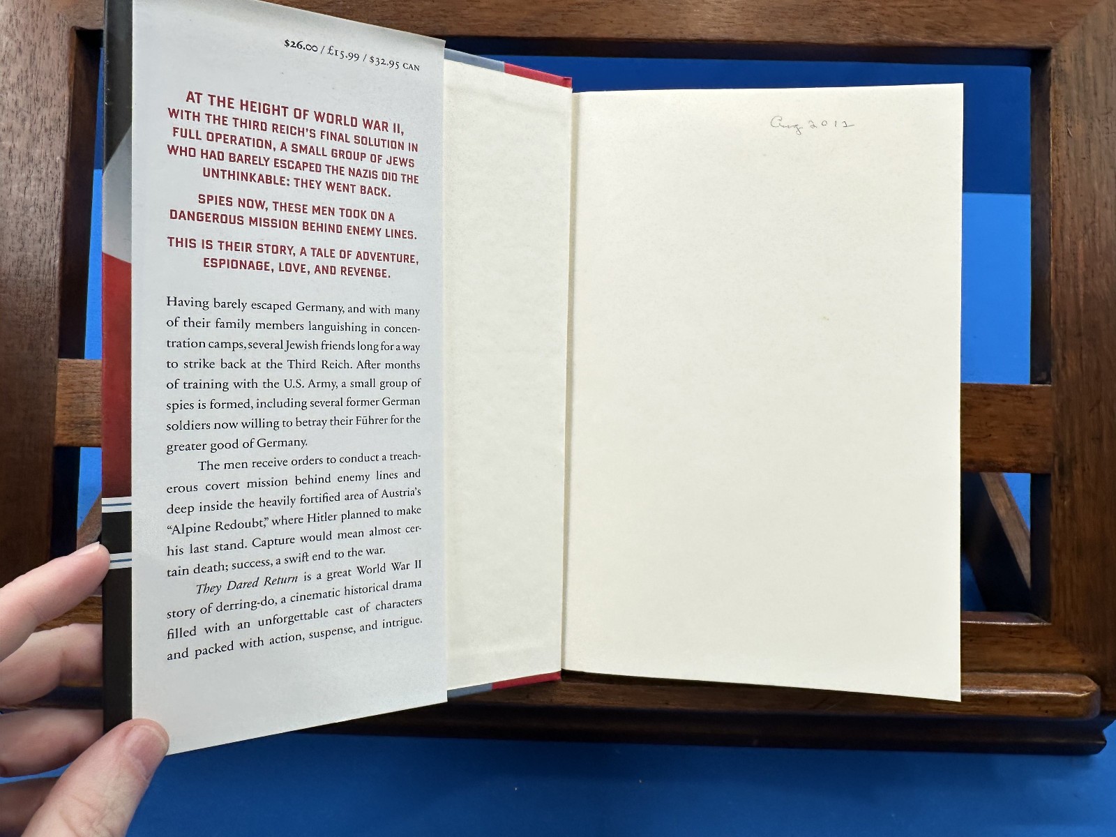 They Dared Return: The True Story of Jewish Spies…- Patrick K. O’Donnell, 2009