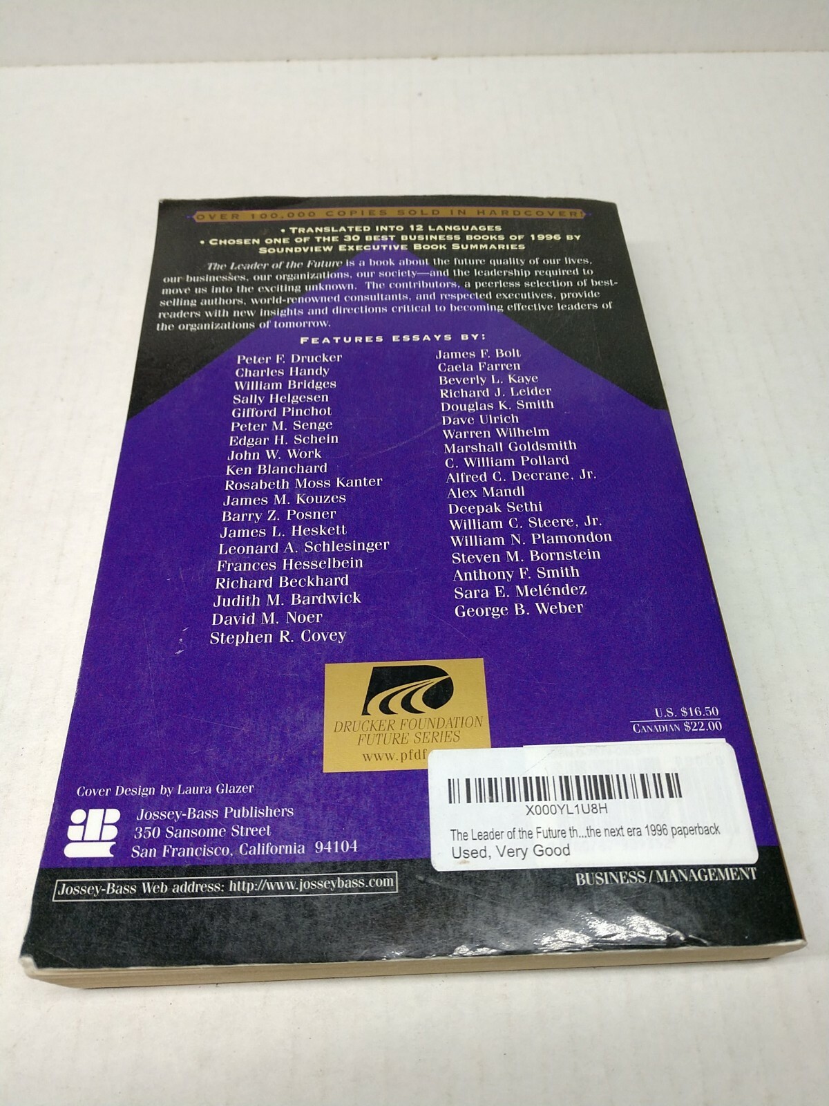 THE LEADER OF THE FUTURE Drucker Foundation 1996 Paperback Vintage Business Text