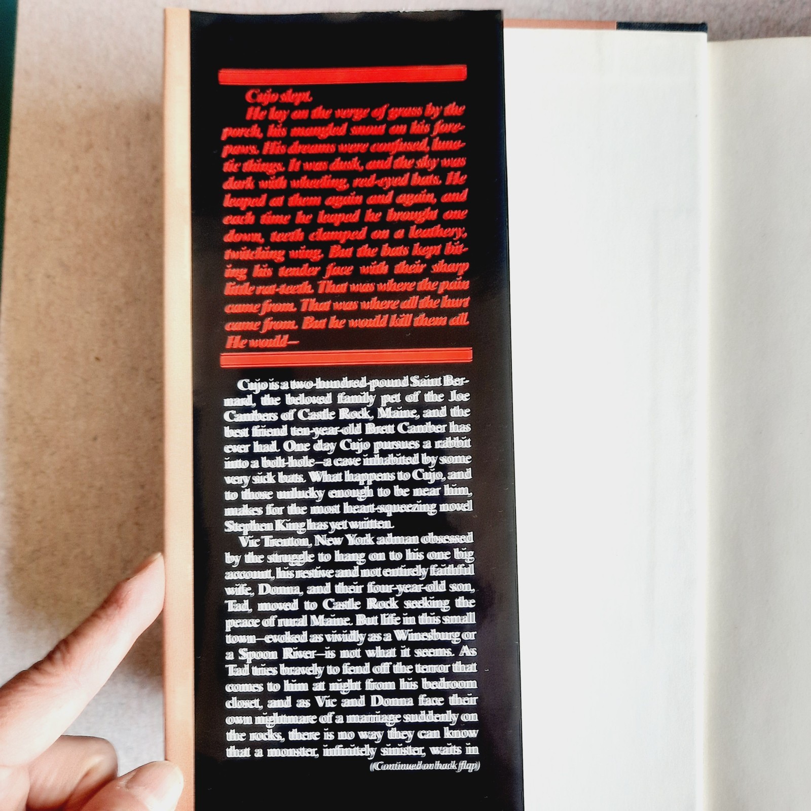 Stephen King CUJO 1981 Viking Press 1st Edition Hardcover Dust Jacket RARE