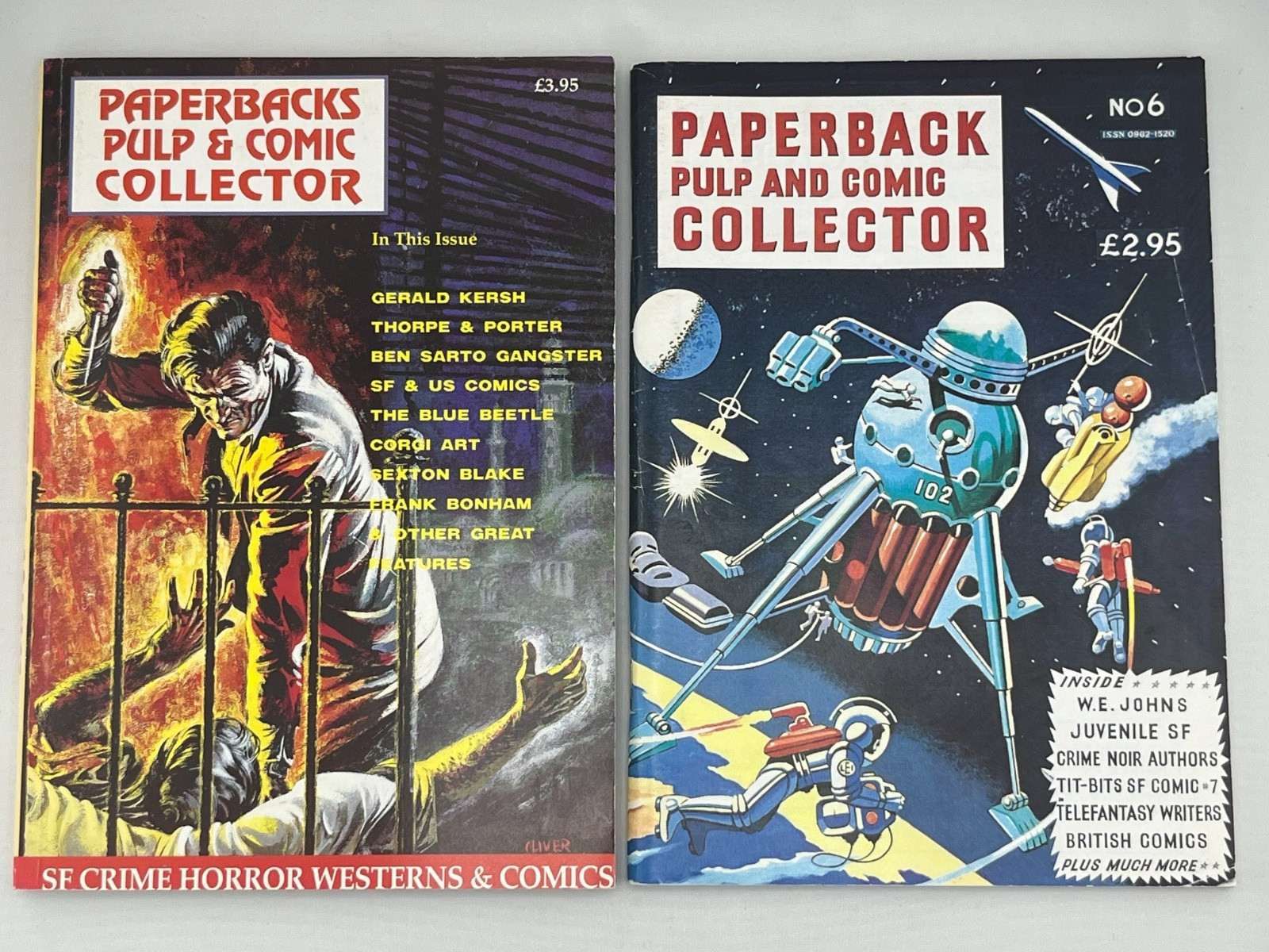 Paperback Pulp and Comic Collector Issues 1 + 6 Zardoz/Zeon Digest Fanzine