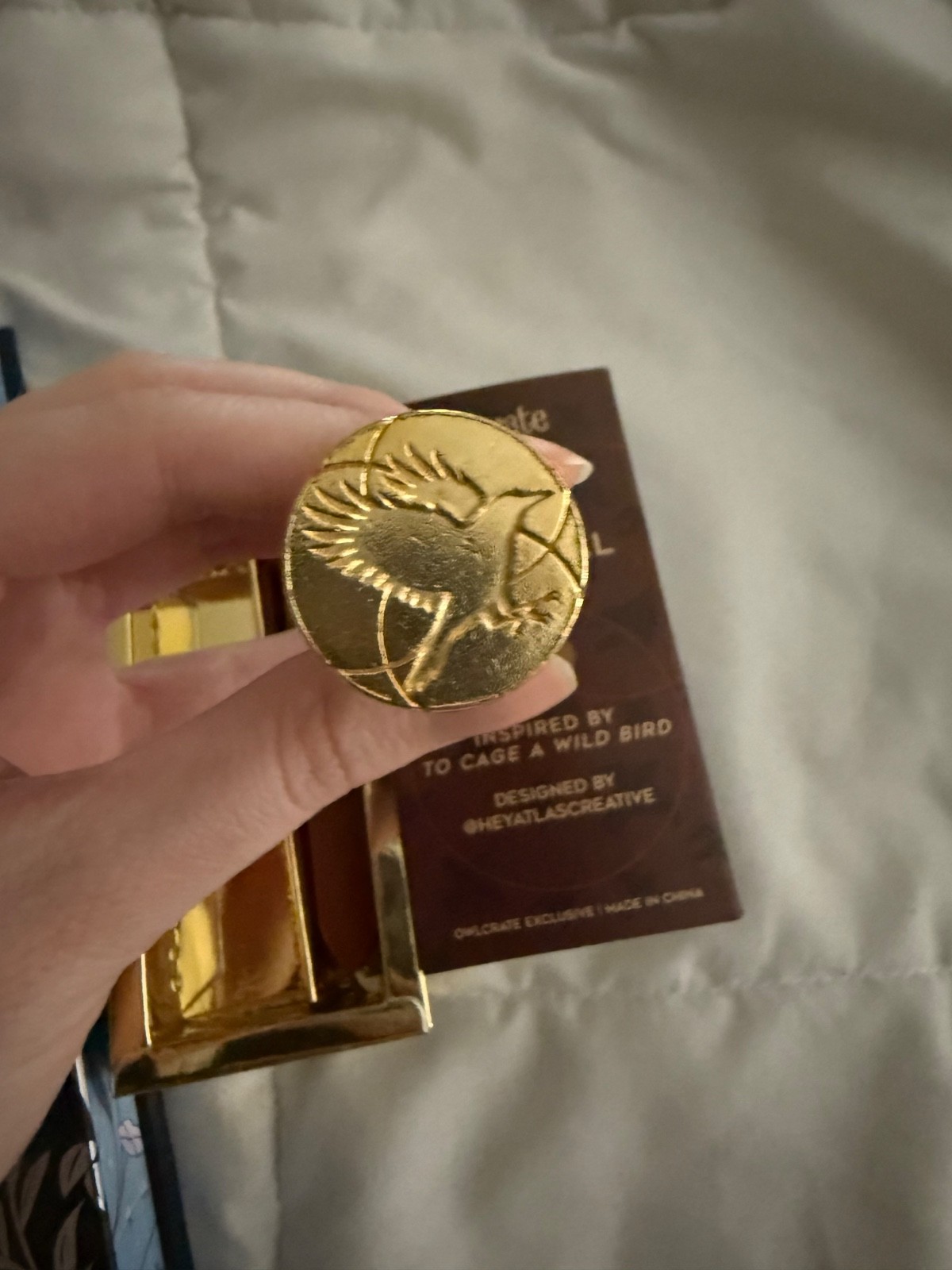 FAIRYLOOT To Cage a Wild Bird by Brooke Fast Signed + Owlcrate Wax Seal Merch