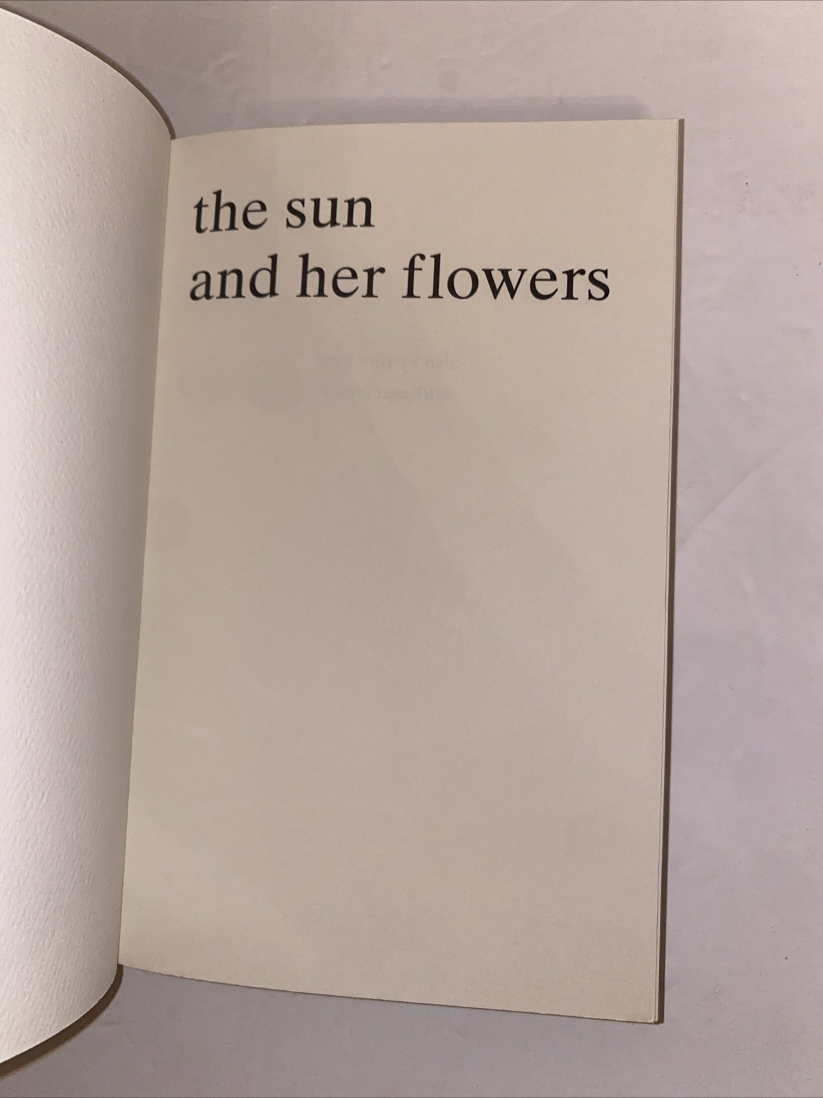 The Sun and Her Flowers by Rupi Kaur 2017 PB Book Poetry Love Poems Family