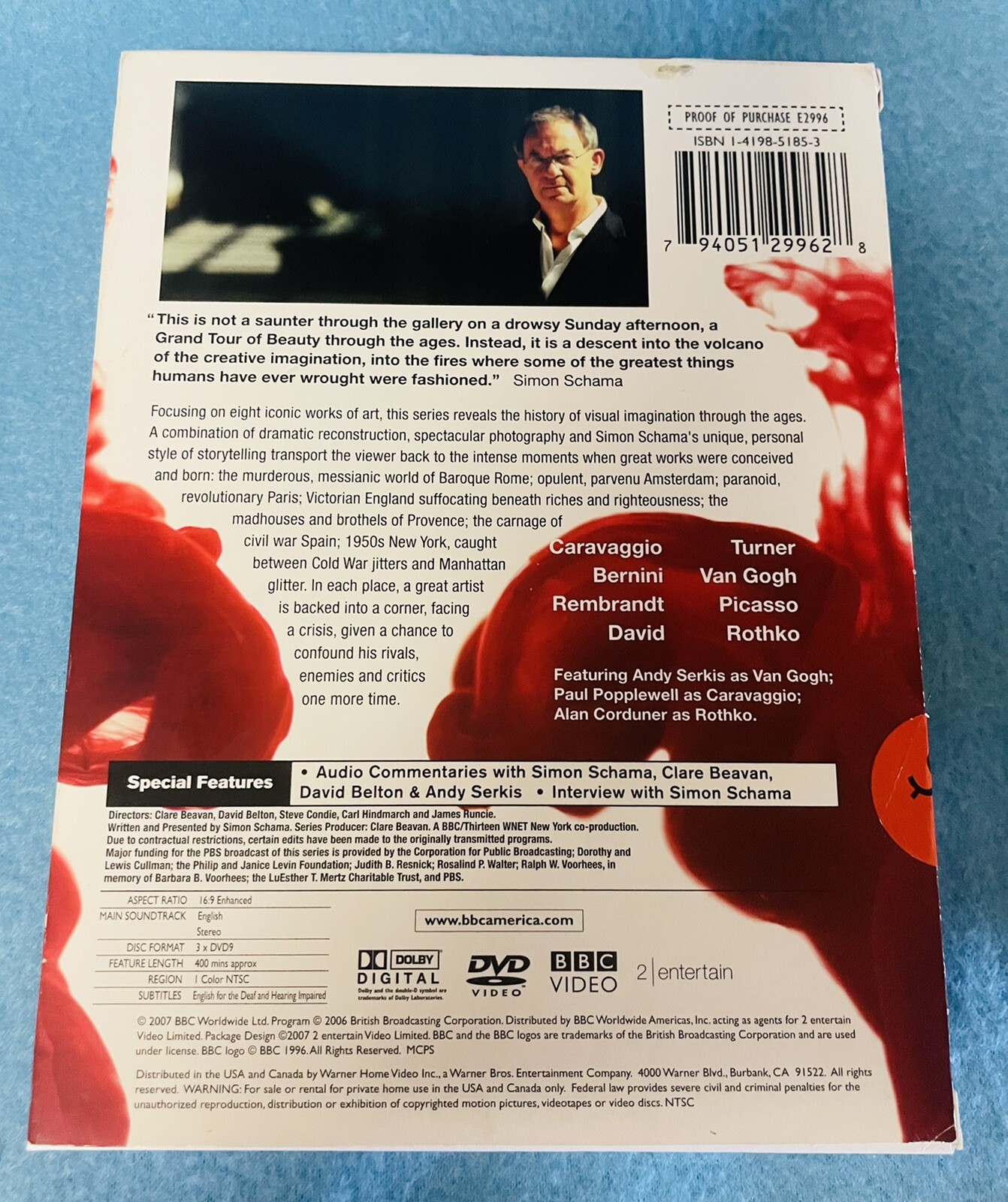SIMON SCHAMA’s Power Of Art – BBC VIDEO – 3 DISC SET