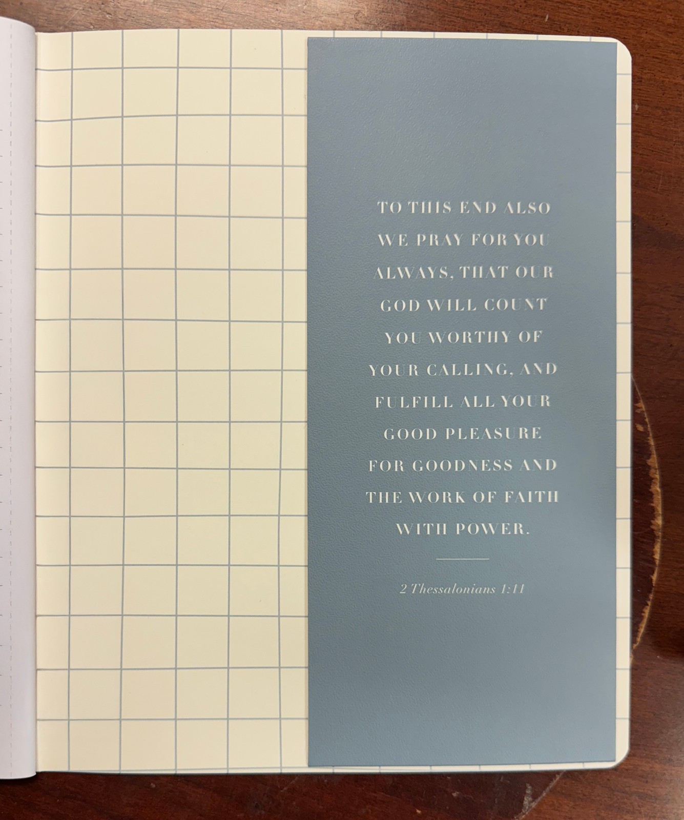 2026 “Praying Always” 17-Month Day Planner – OCEAN GREY (Sep 2025 – Dec 2026)
