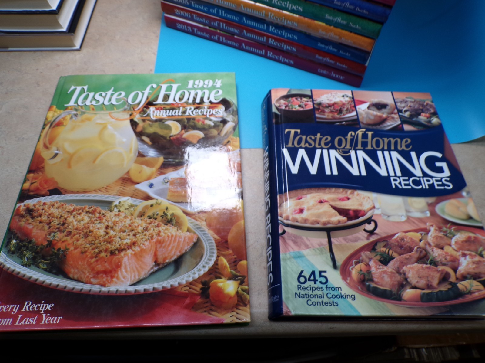 Taste of Home Annual Recipes Cookbook Lot 12 Hardcover 1990’s-2000’s