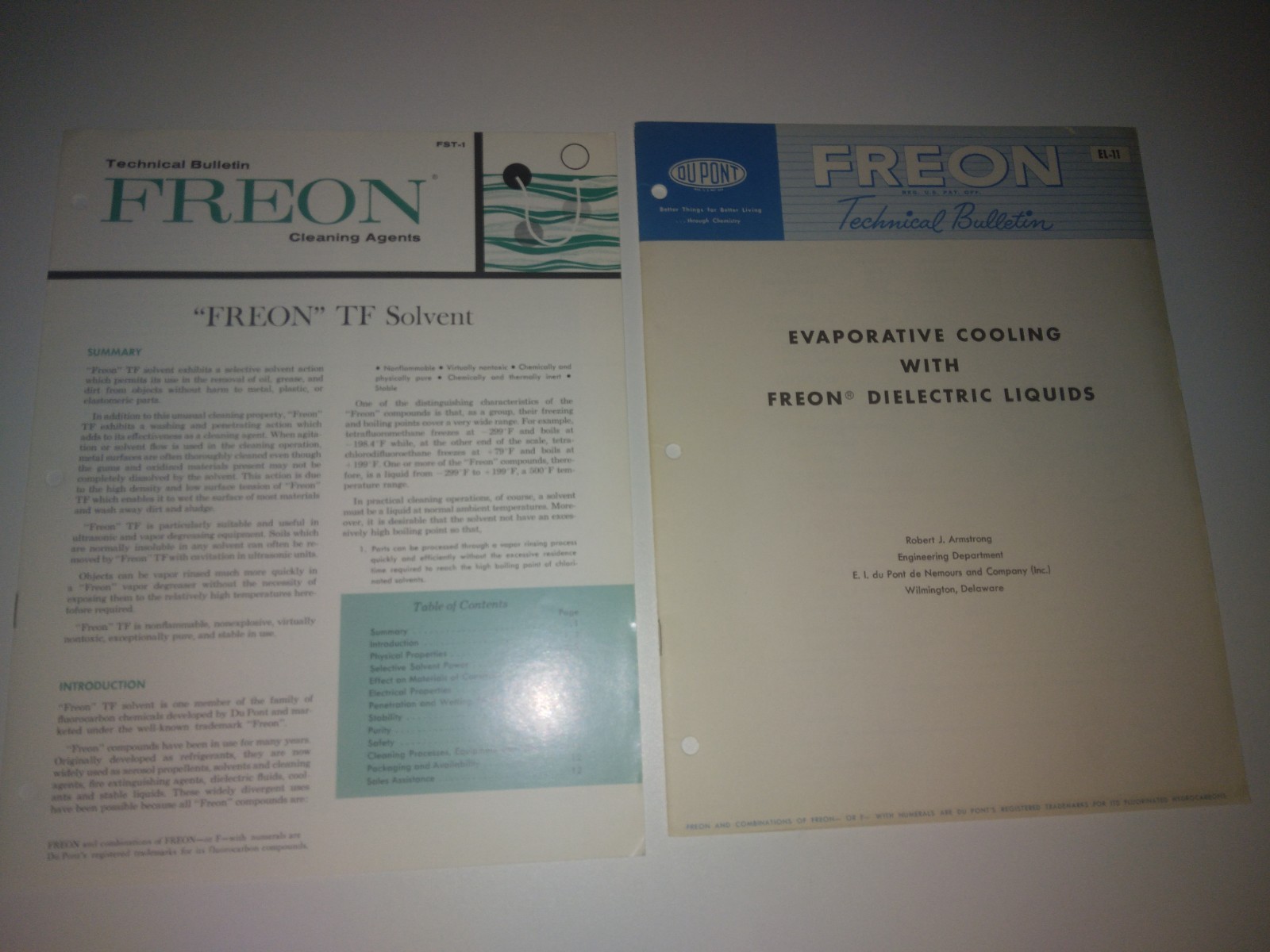 1963 Du Pont Freon Product Information Brochures 35 Pages Engineering Armstrong