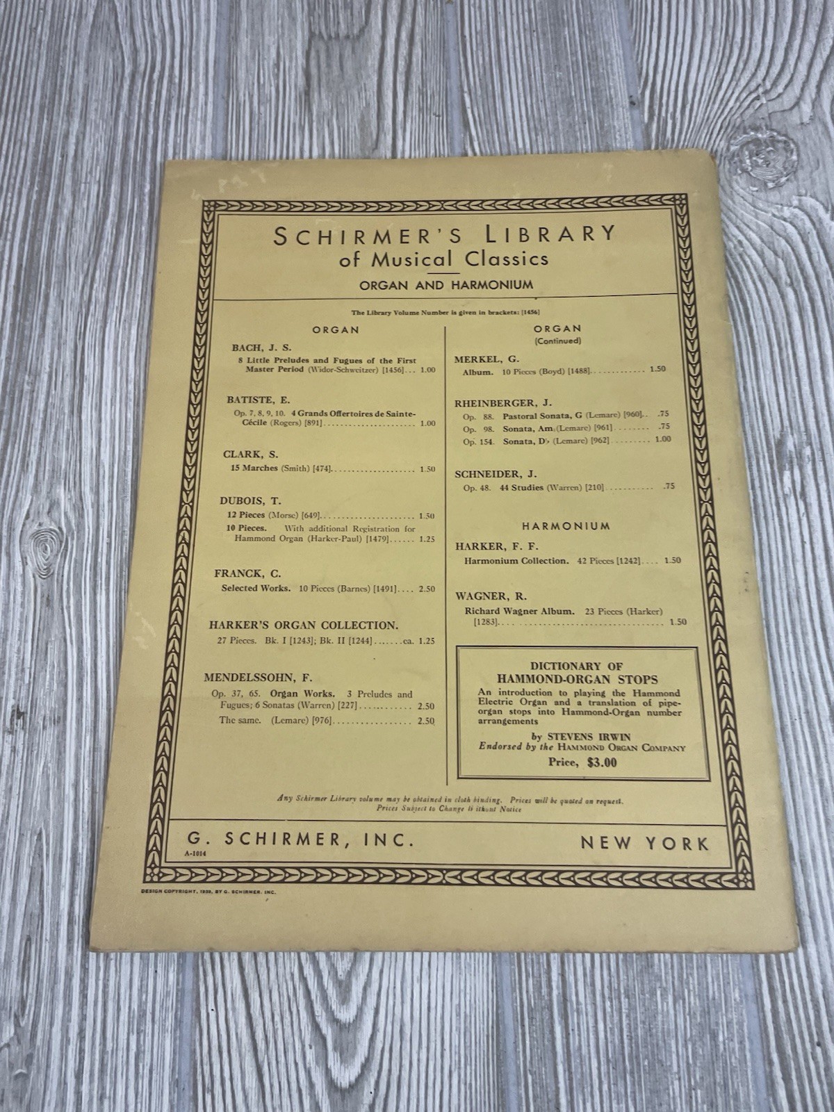 1904 Vintage Nilson Organ Sheet Music Pedal Playing Instruction Book