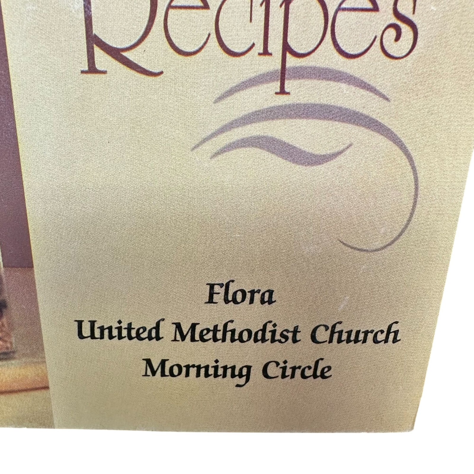 Vintage Cherished Recipes Cookbook Flora United Methodist Church Spiral Wire MS