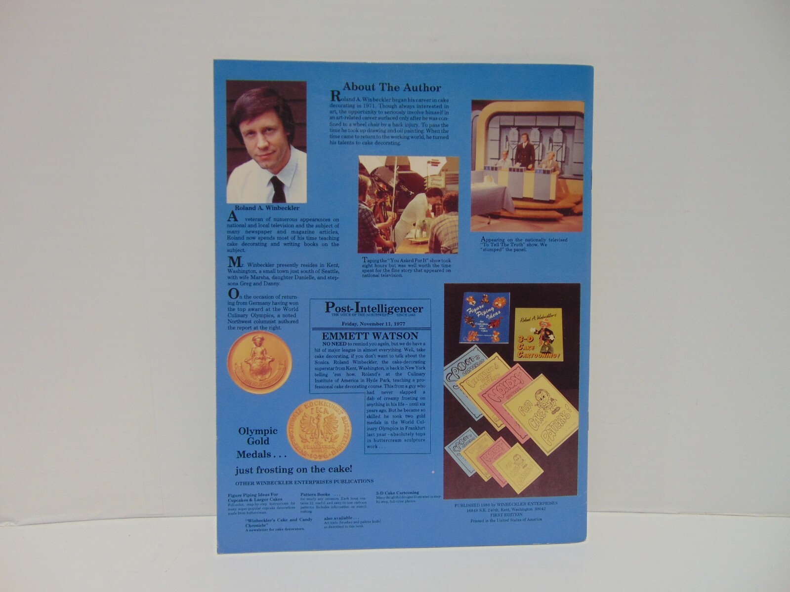 Roland A. Winbeckler’s Cake Sculpture And Sculptured Figure Piping (1986, T PB)