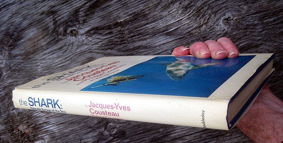 1970 SHARKS Personally Signed by JACQUES COUSTEAU & PHILIPPE COUSTEAU Ocean JAWS