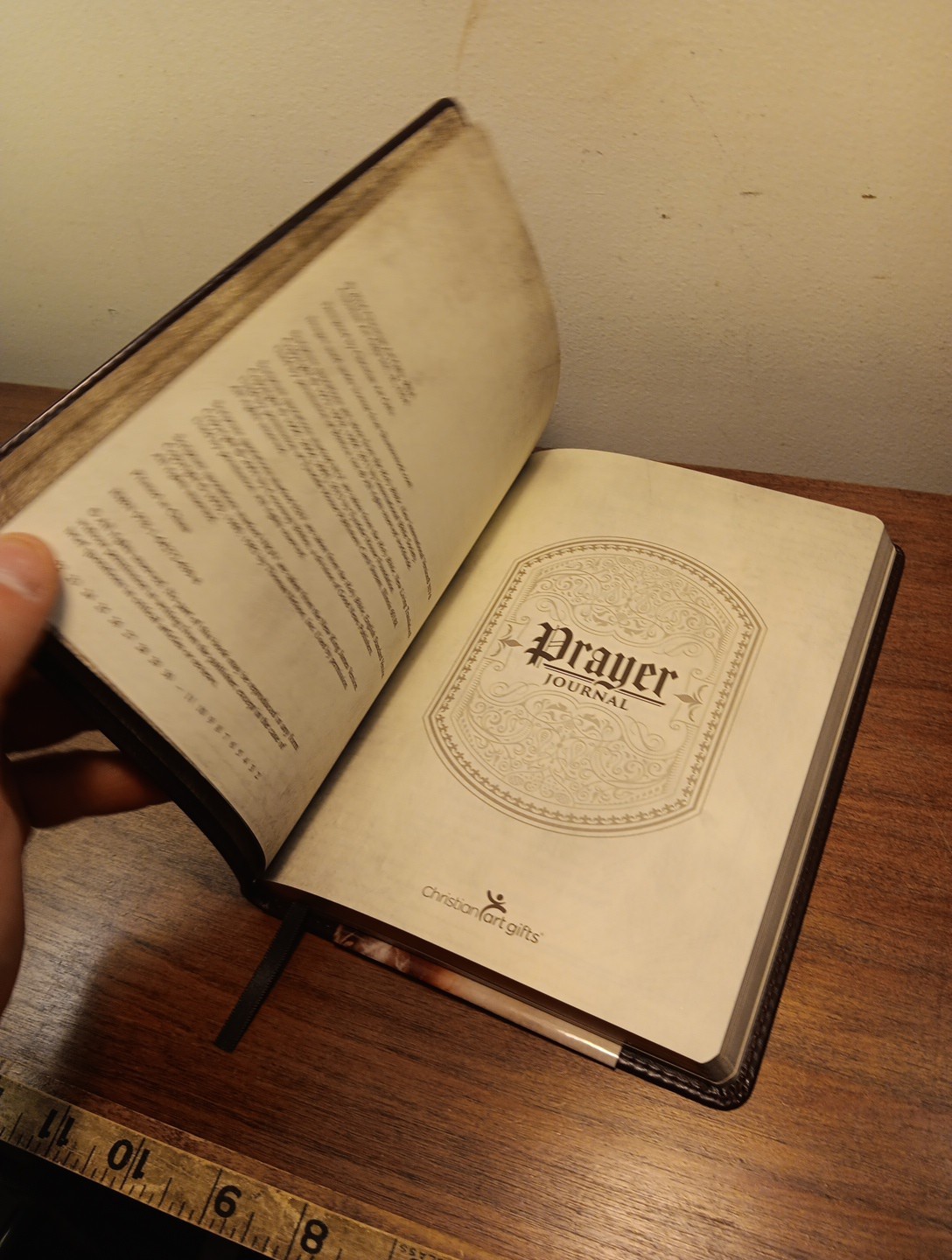 Prayer Journal, blank book, by Christian Art Gifts Inc. 2021, Leather, Brand New