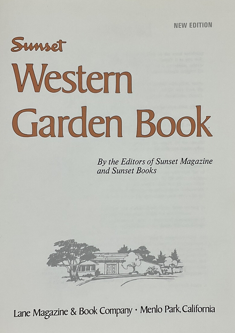 Sunset Magazine & Sunset Books Sunset Western Garden Book