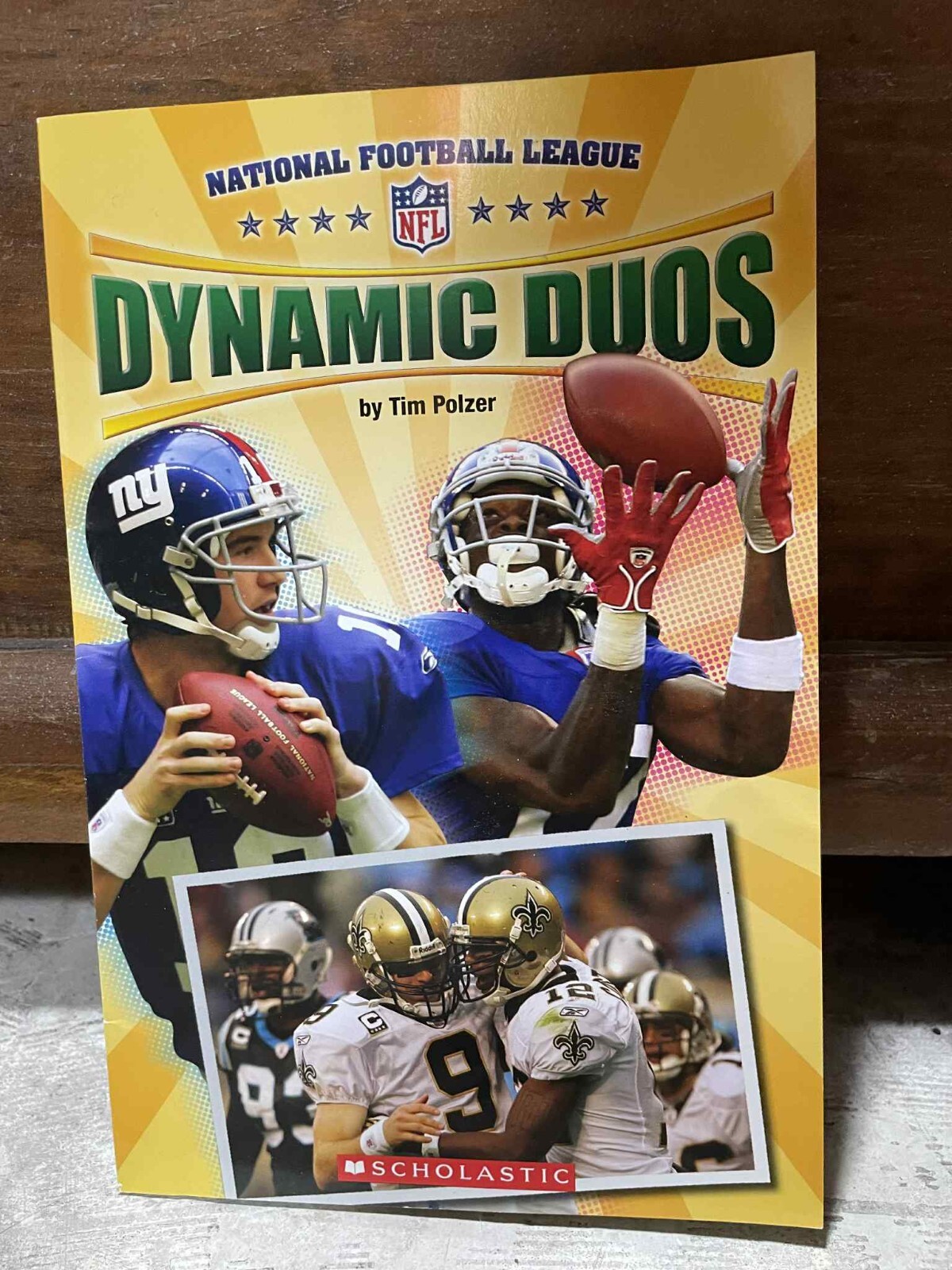 Lot of 2 football books by Tim Polzer: NFL Rising Stars and Dynamic Duos